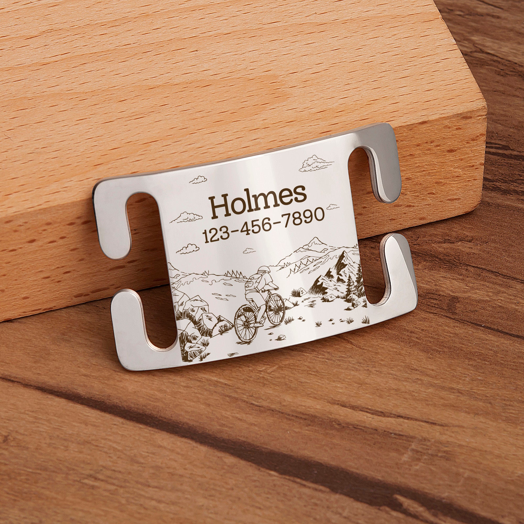 Outdoor Biking Slide-On Pet ID Tag