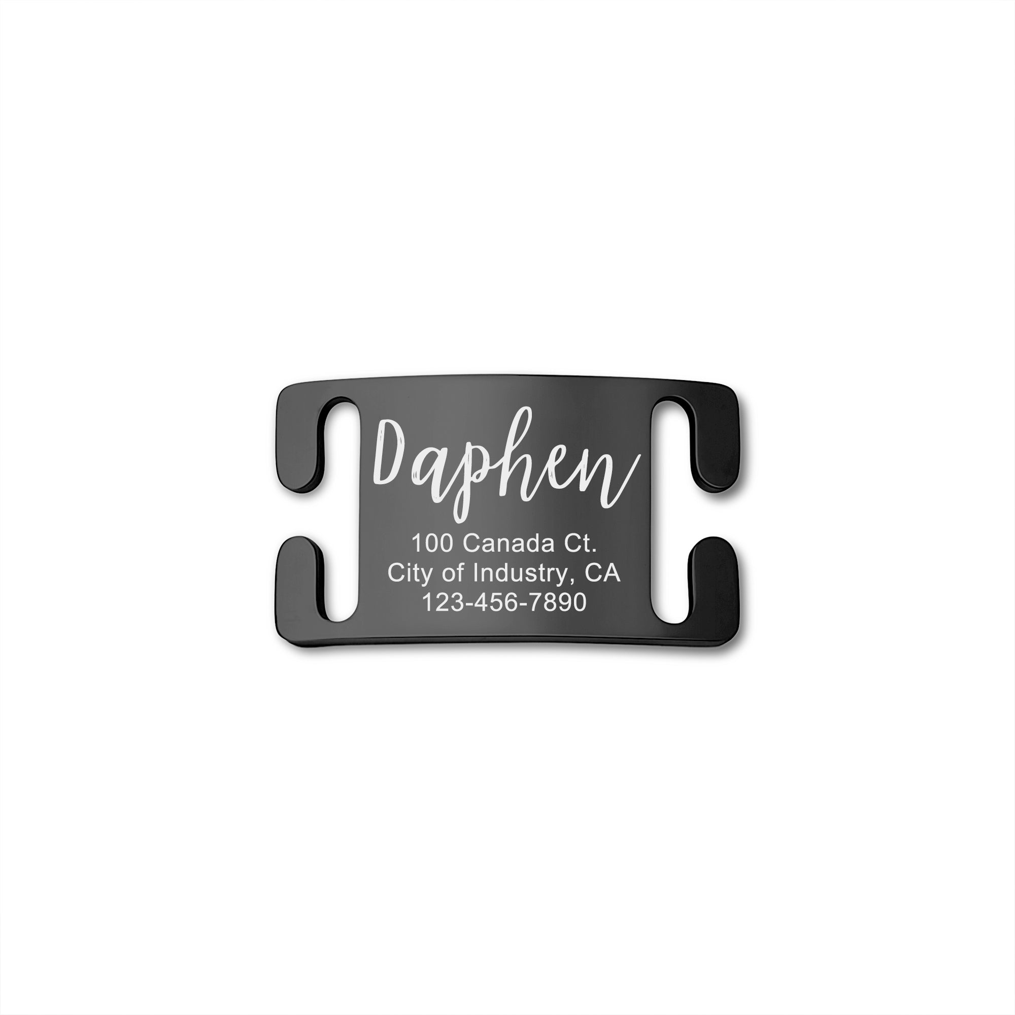 Stainless Steel Silent Slide On Pet Tag