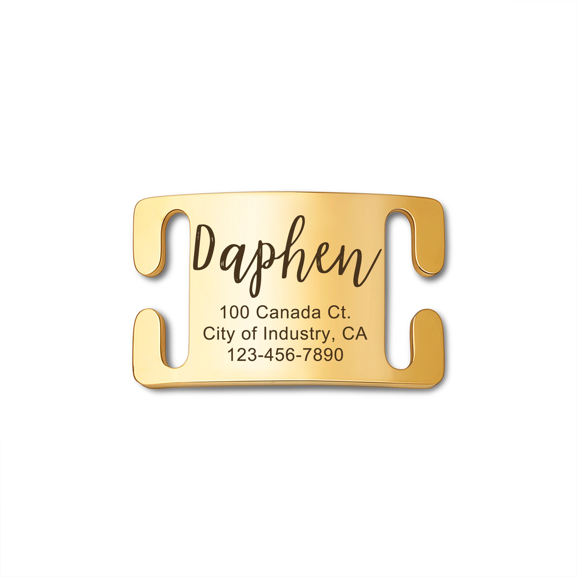 Stainless Steel Silent Slide On Pet Tag