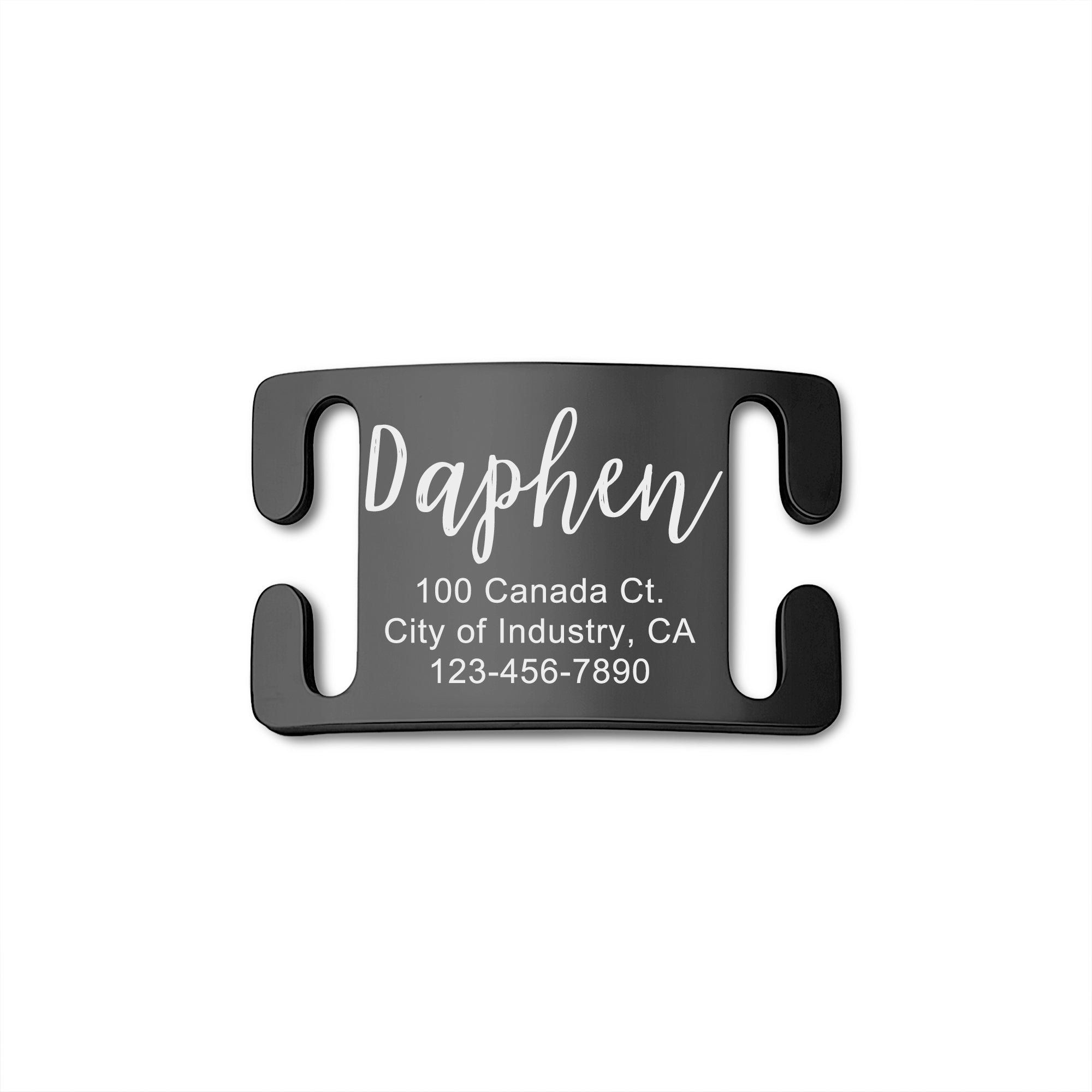 Stainless Steel Silent Slide On Pet Tag