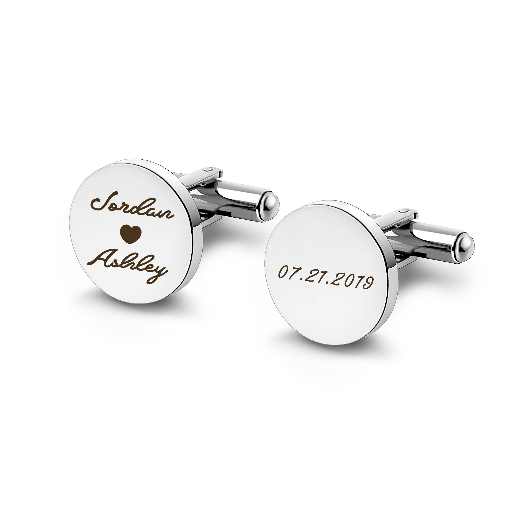 Round Cuff Links