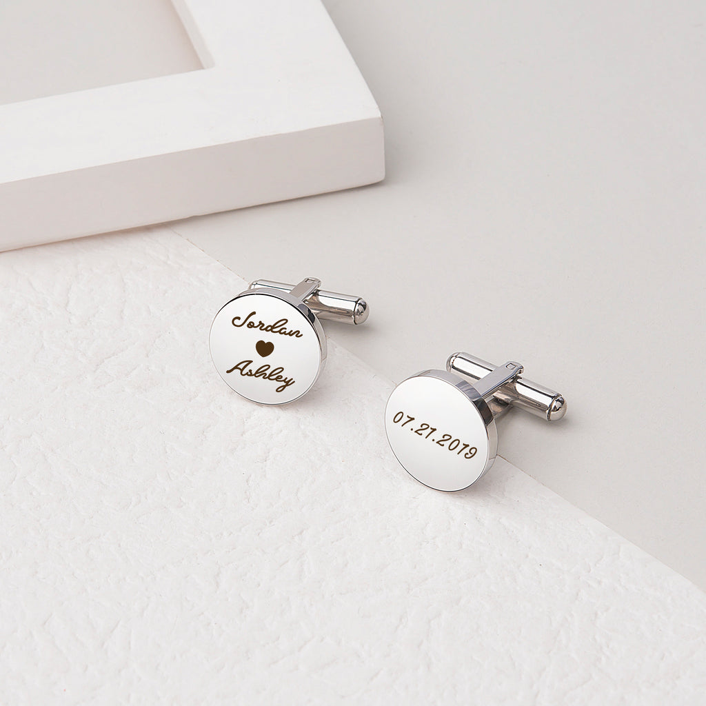 Round Cuff Links