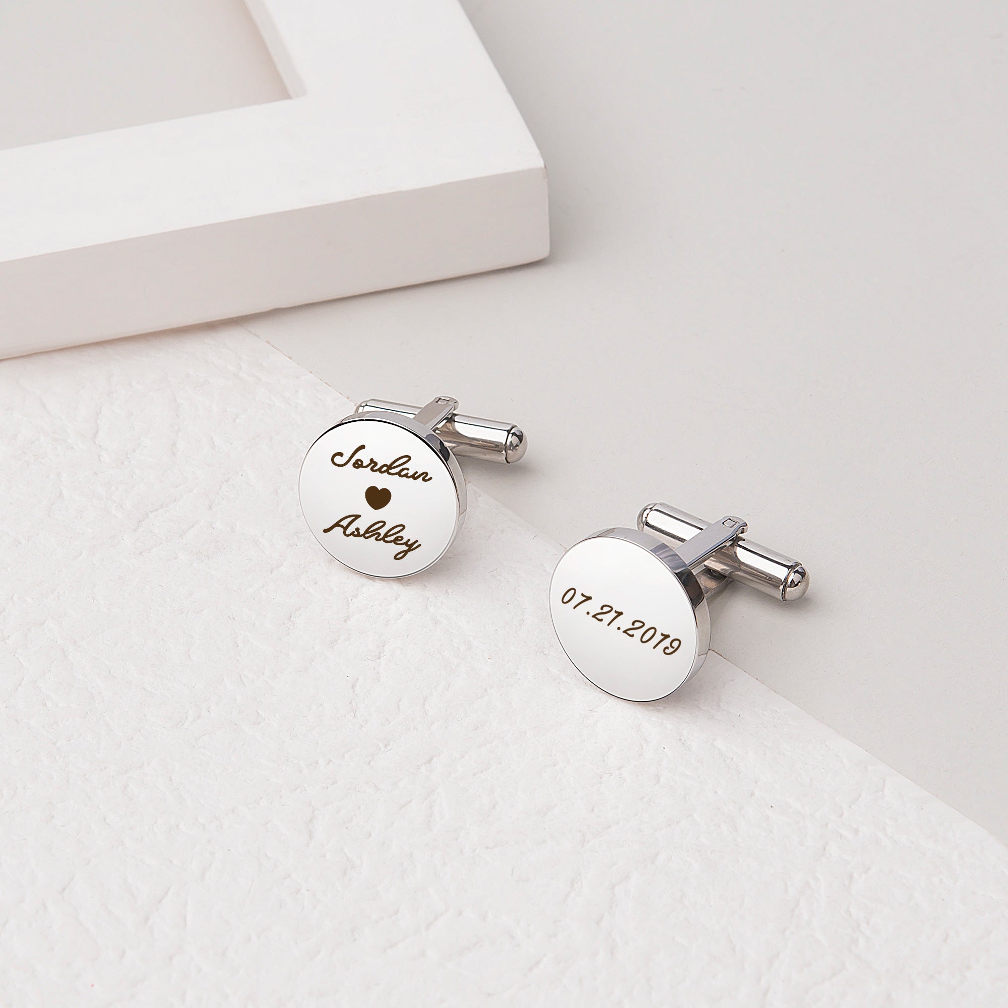 Round Cuff Links