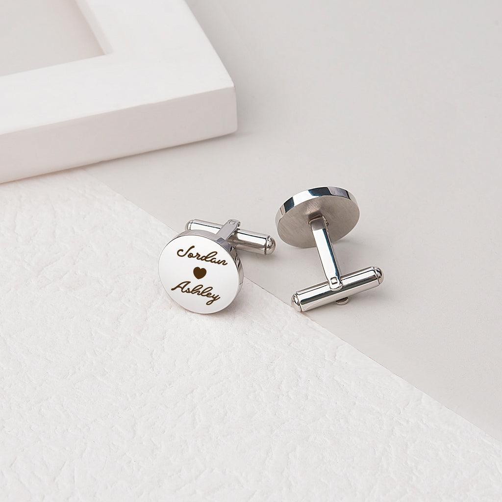 Round Cuff Links