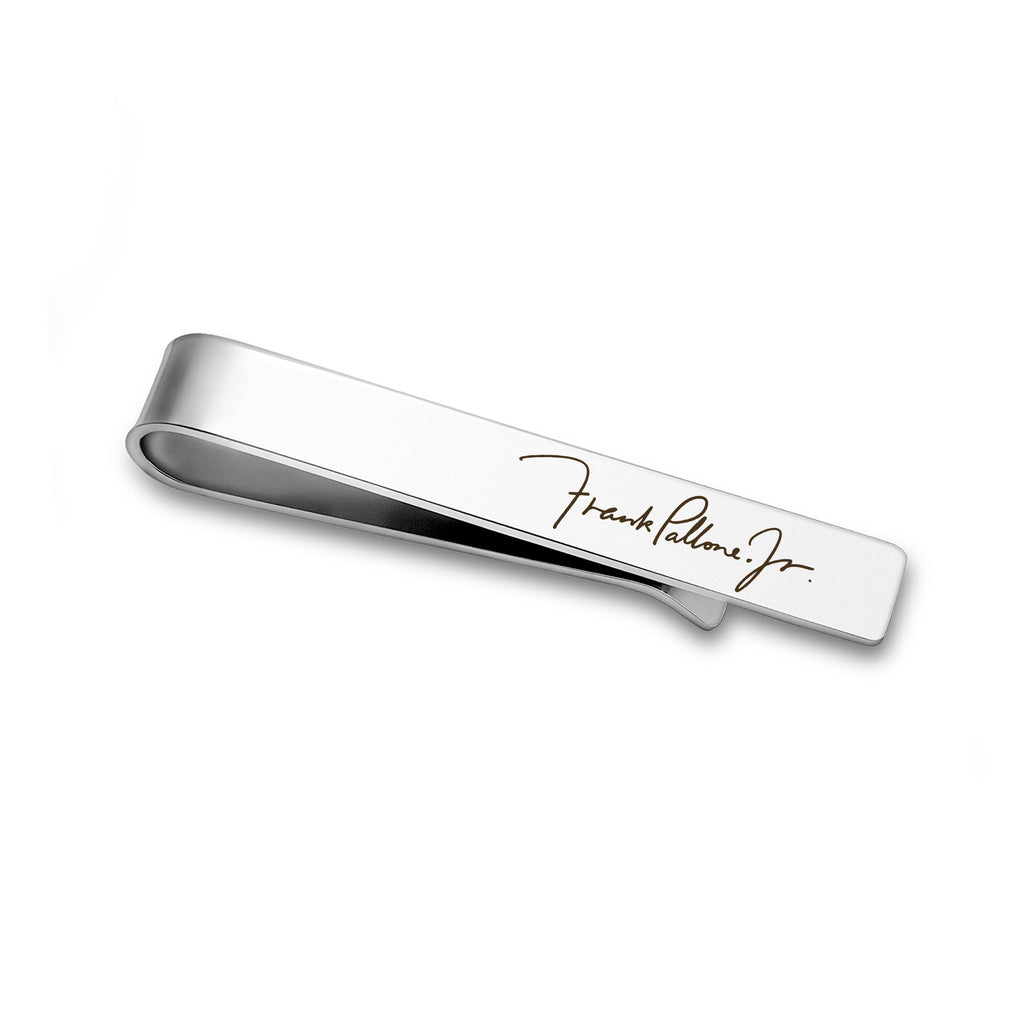 Custom Handwriting Engraved Tie Clip
