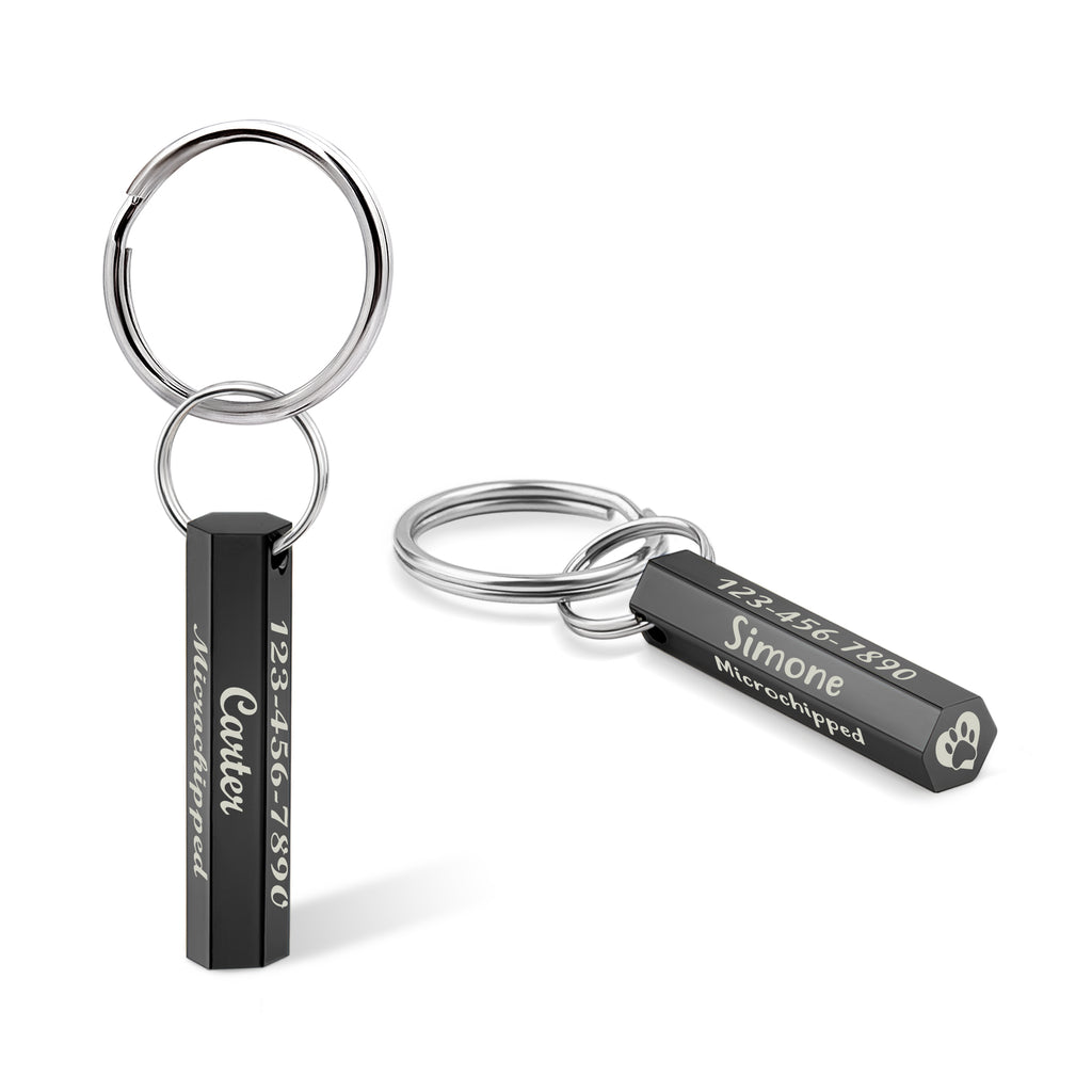 6-Sided Engraving Hexagon Pet Tag