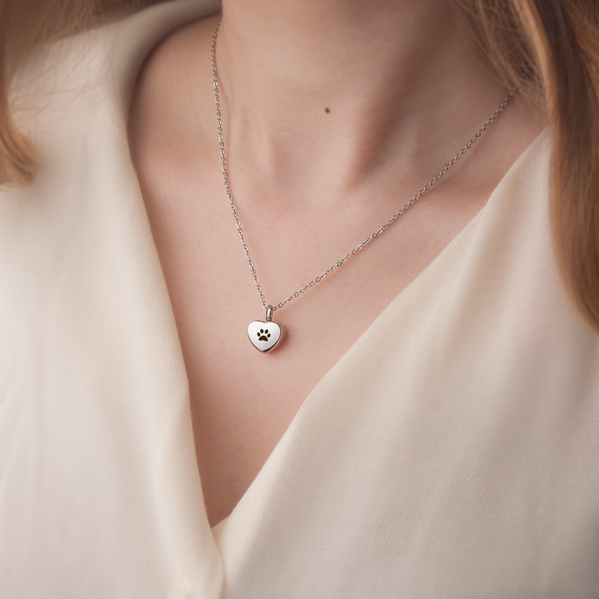 Mini Heart Memorial Necklace