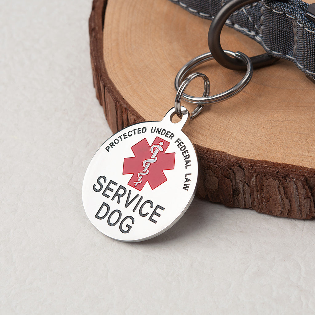 Service Dog Medical Alert Pet ID Dog Tag