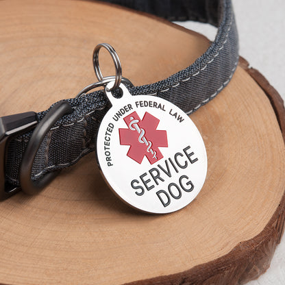 Service Dog Medical Alert Pet ID Tag