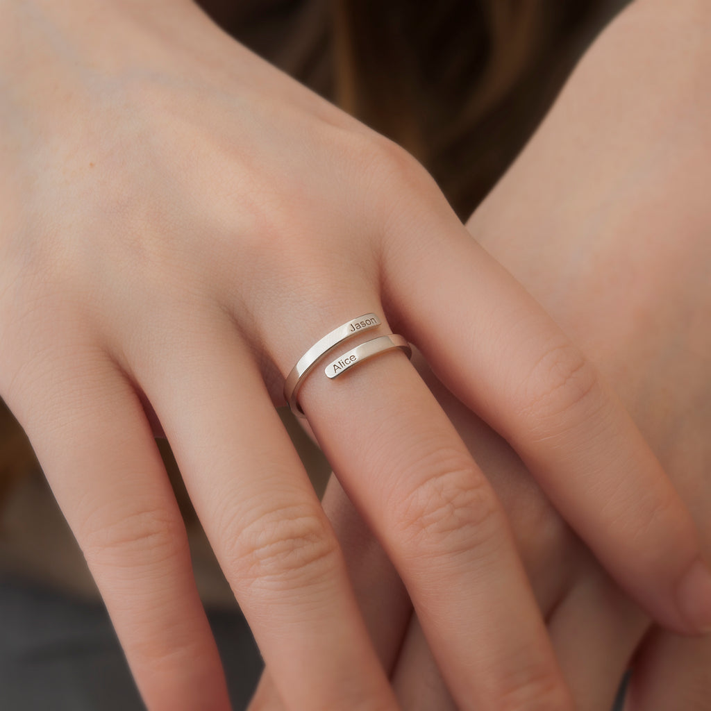 Custom Two Layer Wrap Ring