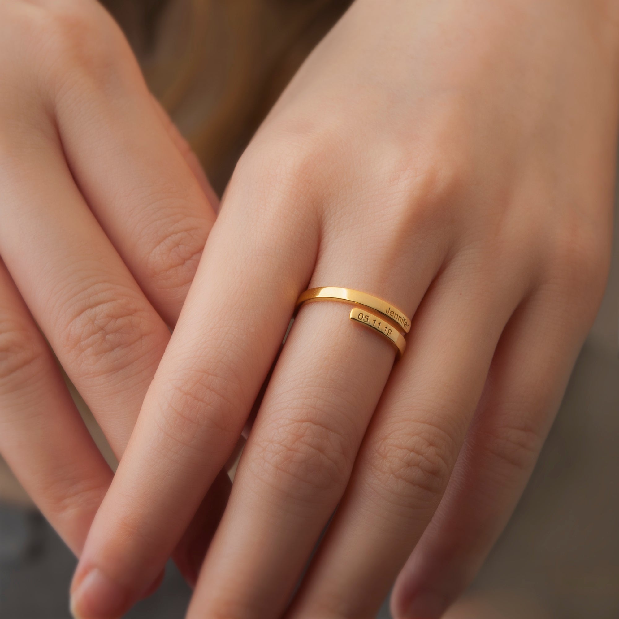 Custom Two Layer Wrap Ring