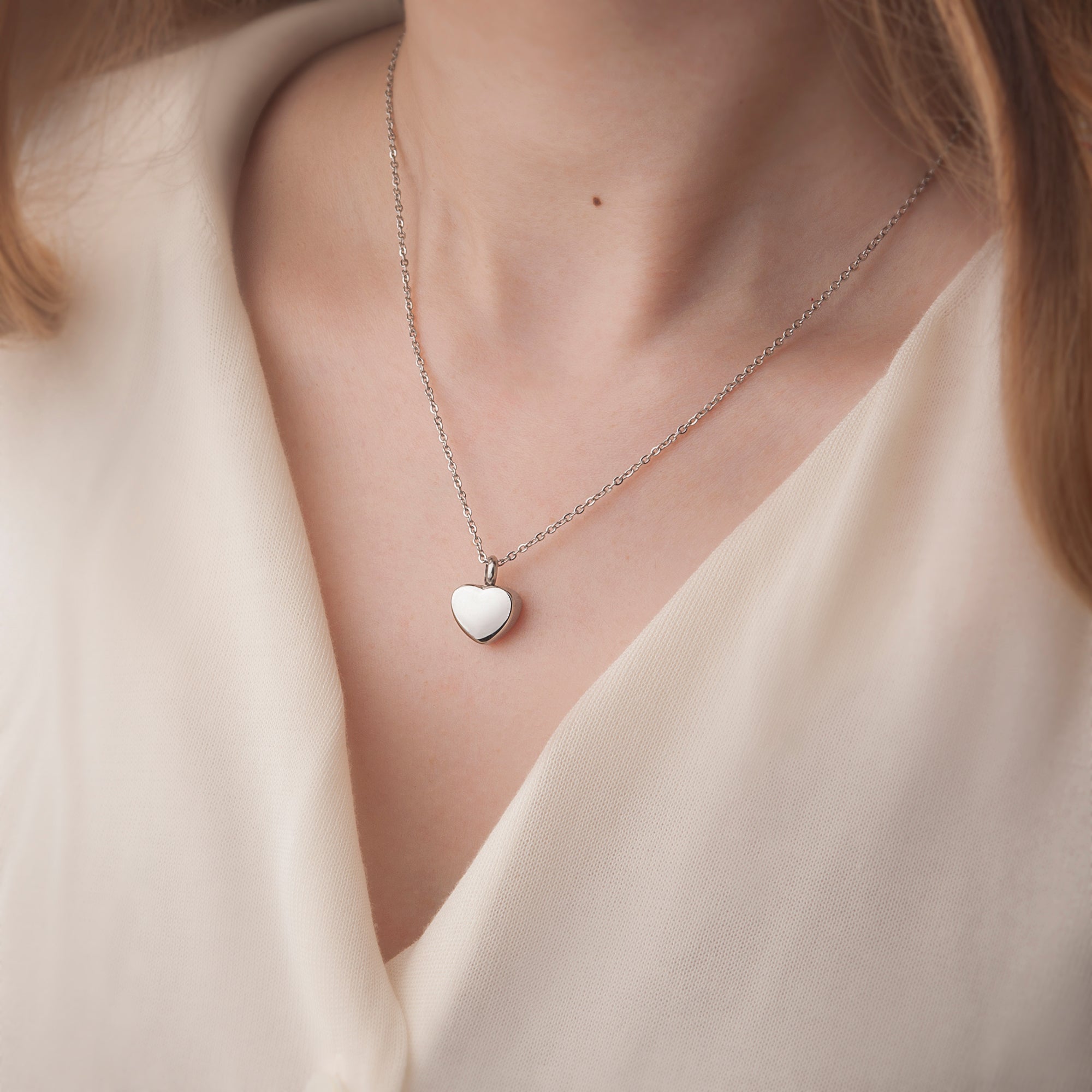 Mini Heart Memorial Necklace