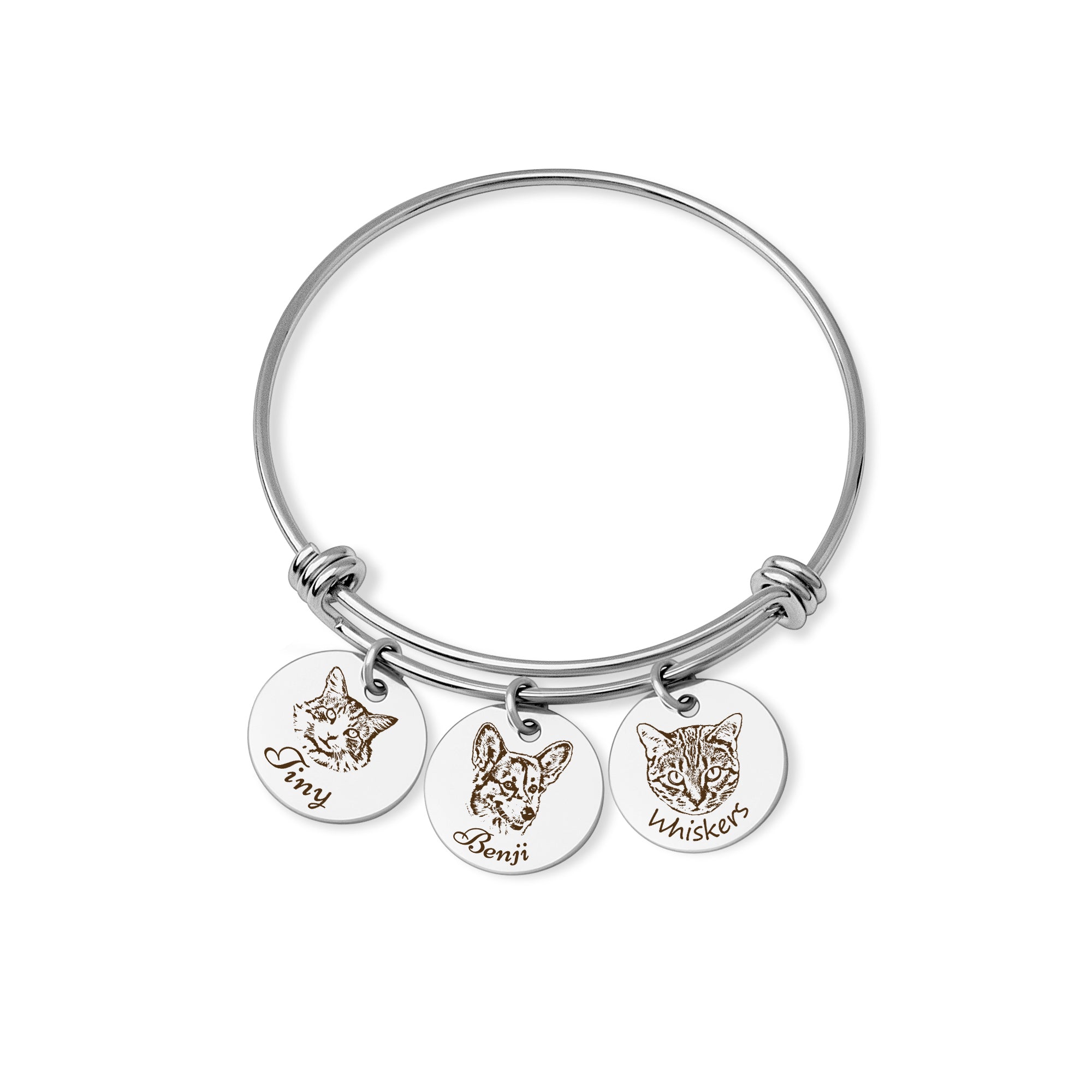 Custom Pet Portrait Adjustable Bracelet