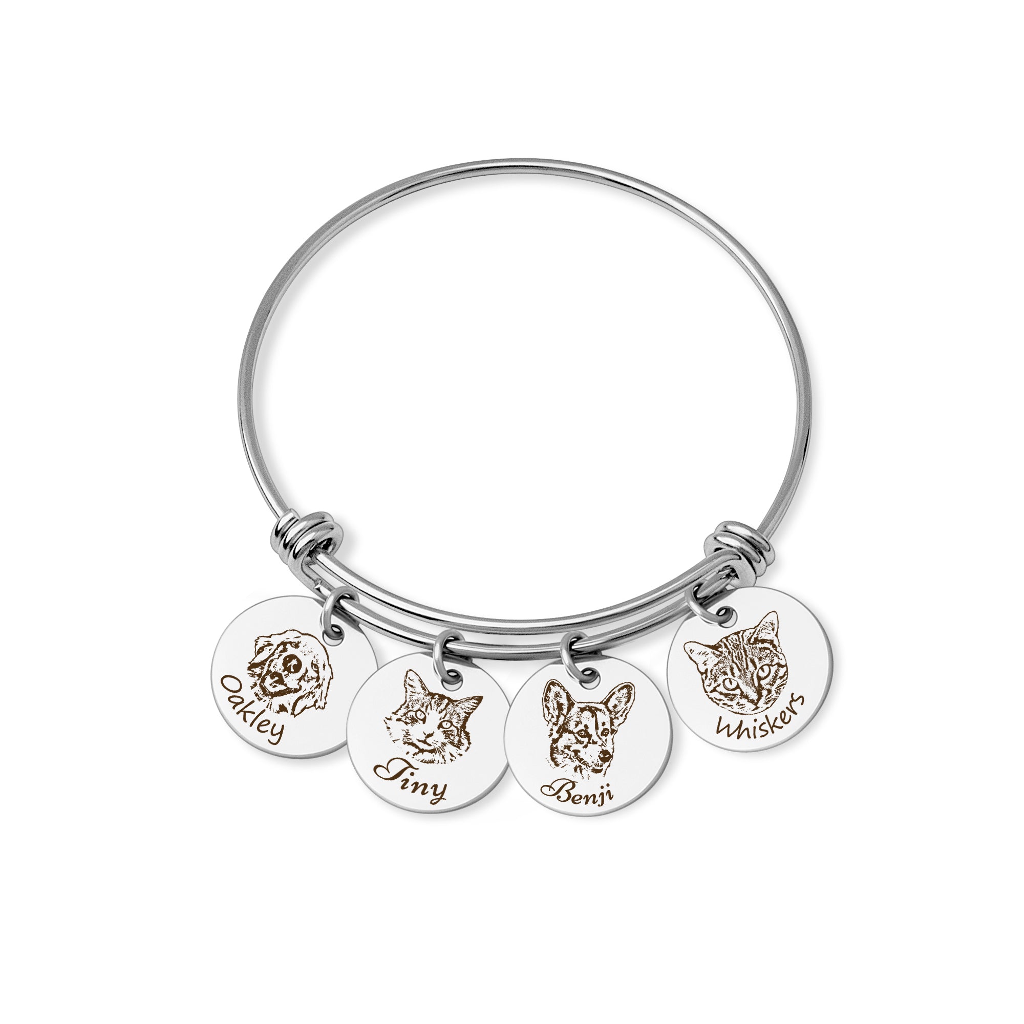 Custom Pet Portrait Adjustable Bracelet