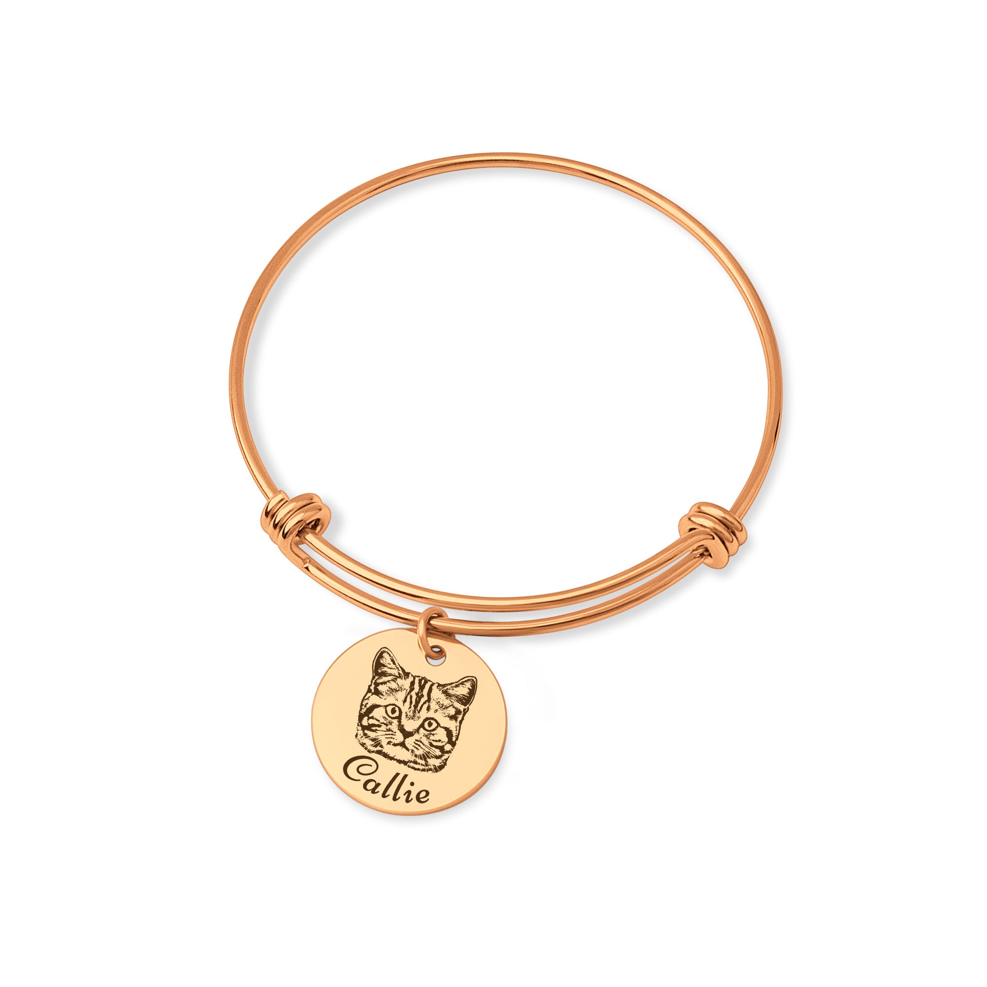 Pet Portrait Charm Adjustable Bracelet