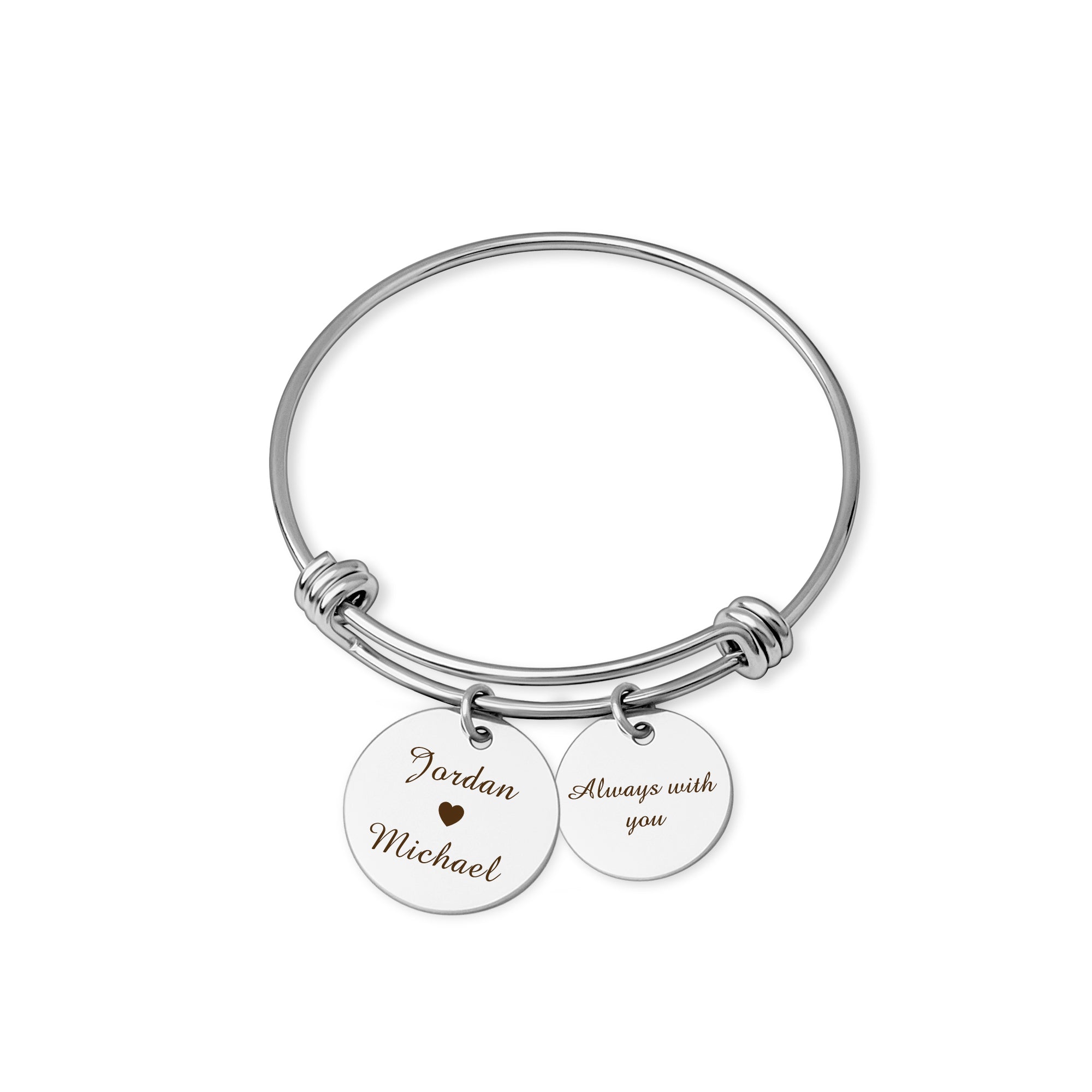 Anavia Custom Name Bangle Bracelet