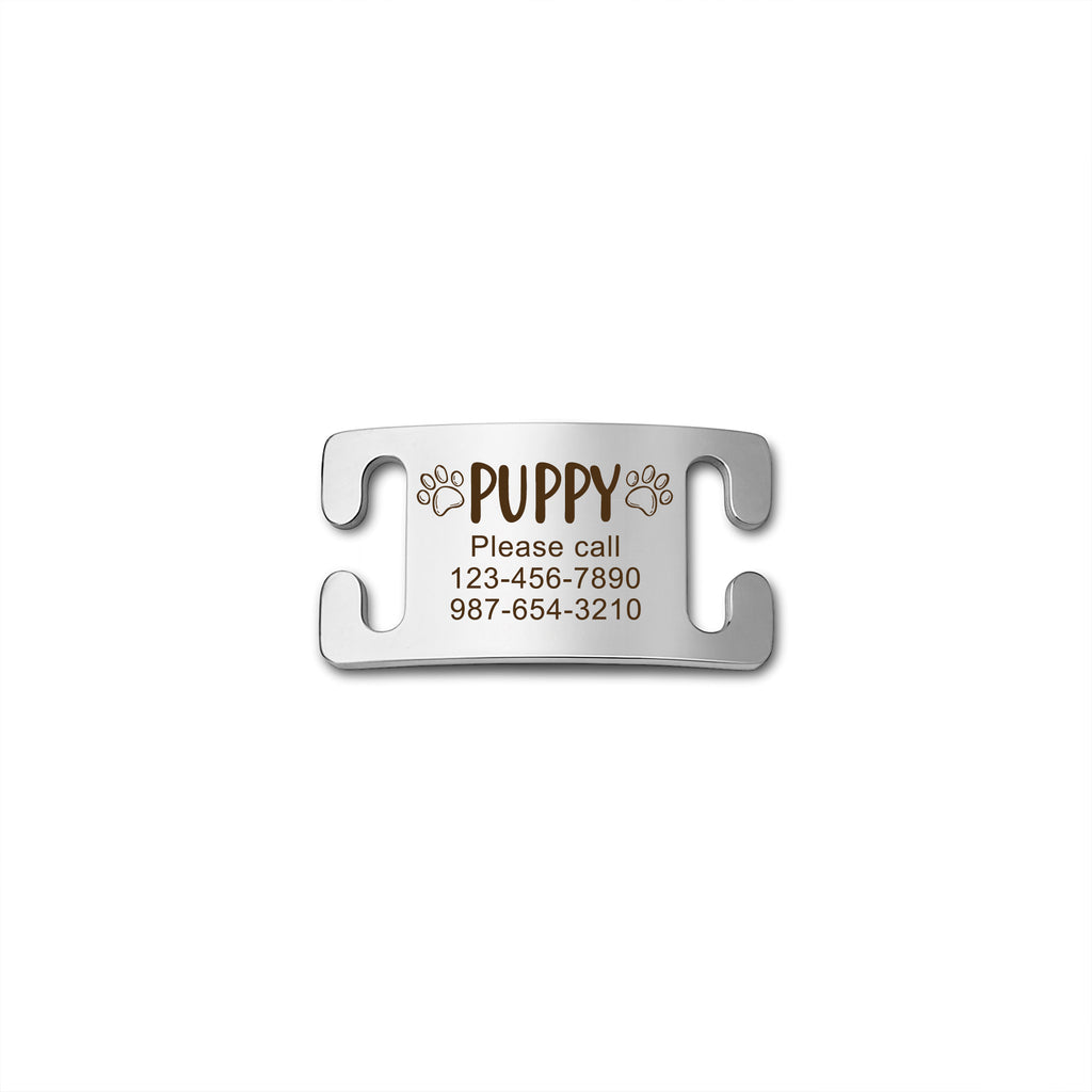 Slide-On Pet ID Tag with Designs