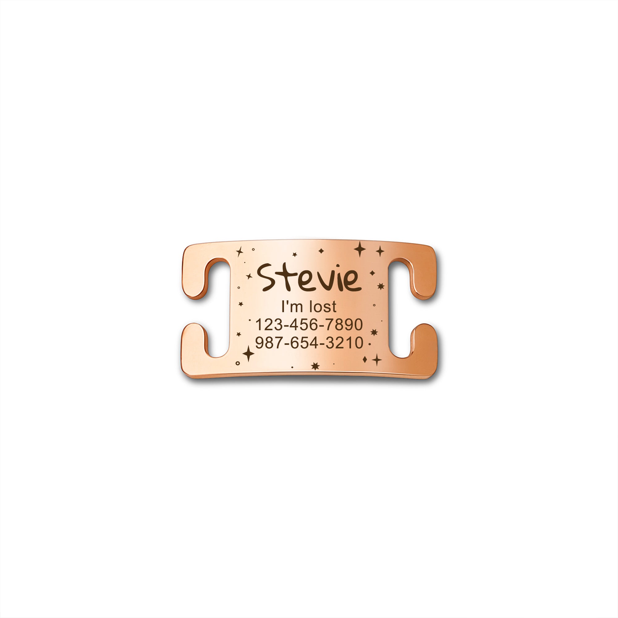 Slide-On Pet ID Tag with Designs