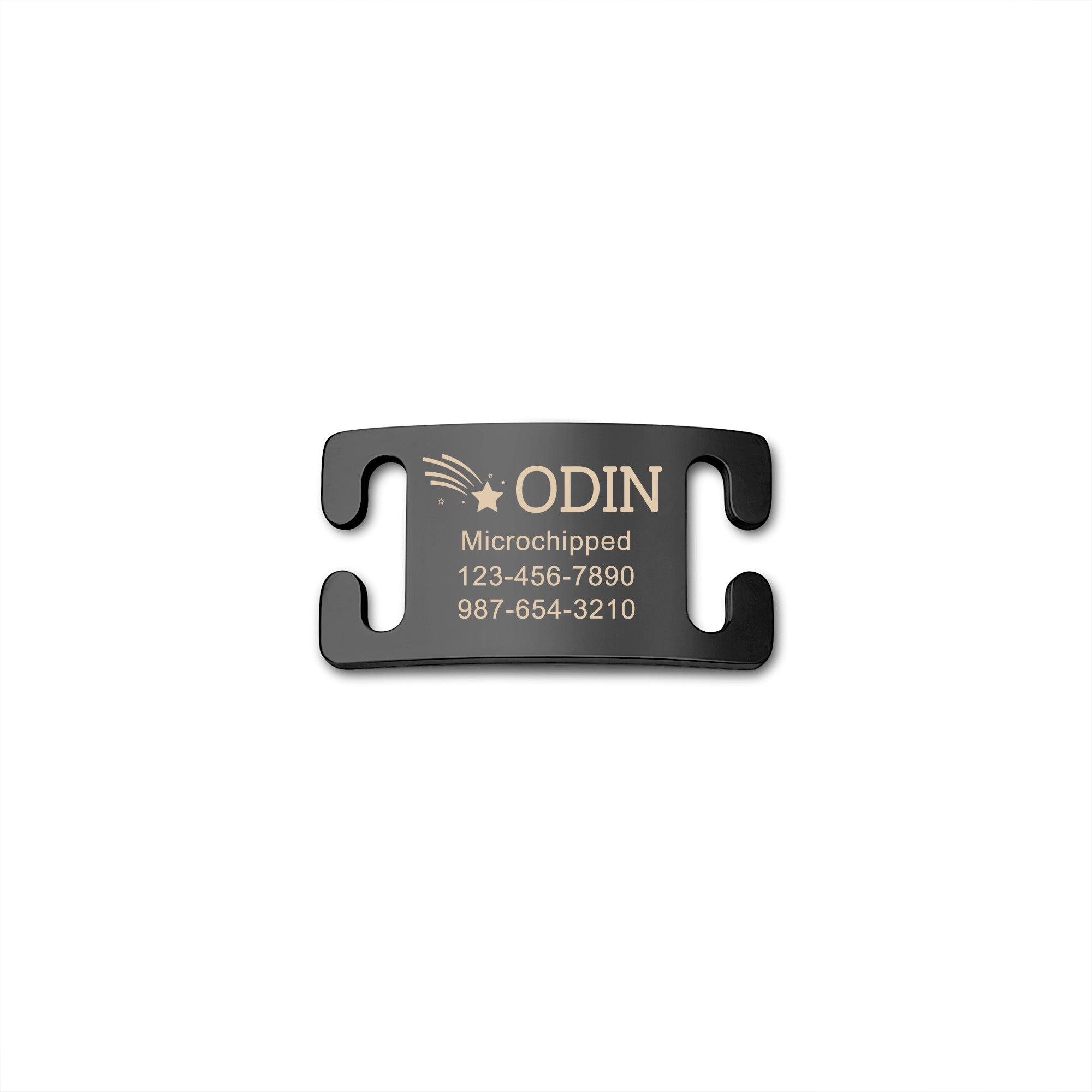 Slide-On Pet ID Tag with Designs