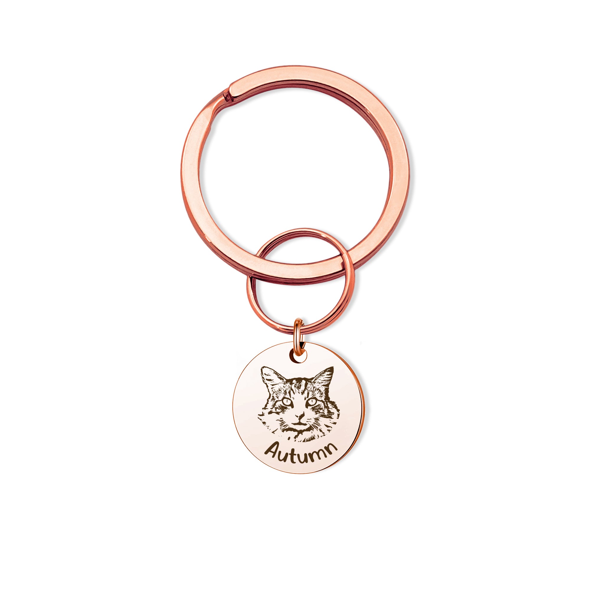Pet Portrait Memorial Rainbow Bridge Key Chain