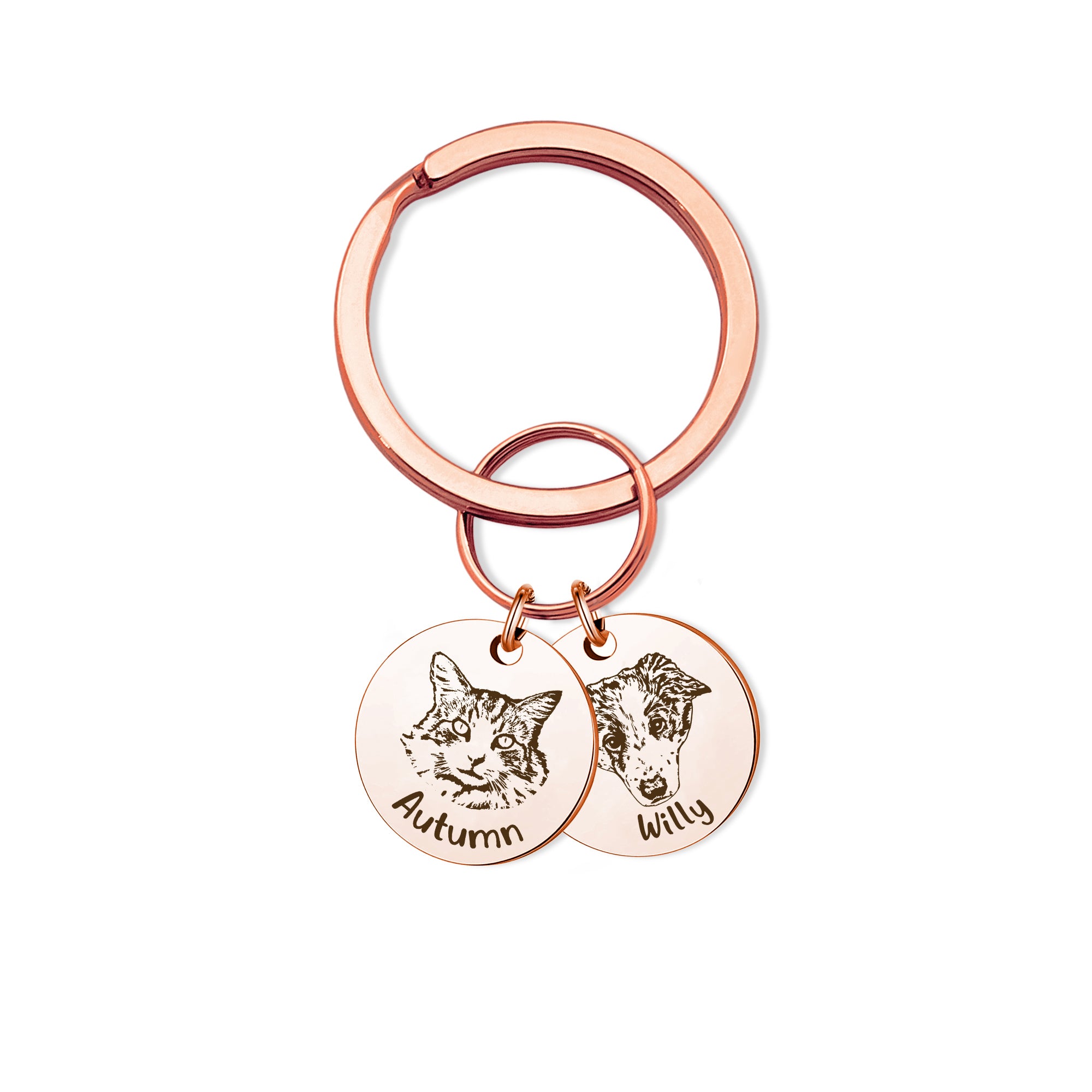 Pet Portrait Memorial Rainbow Bridge Key Chain – Anavia Jewelry & Gift
