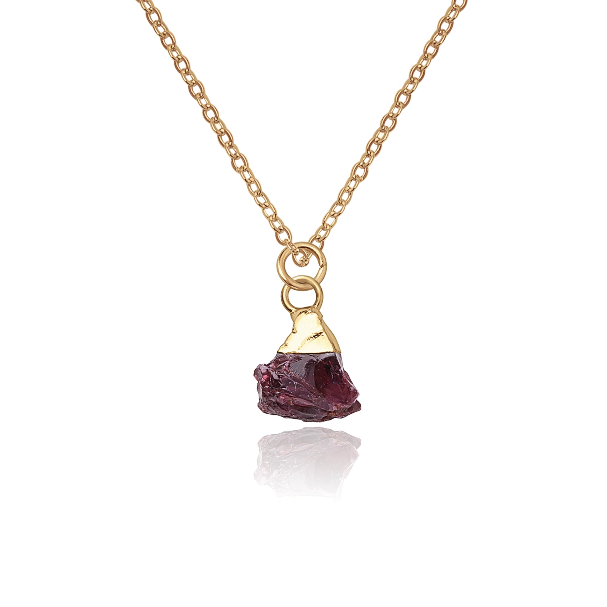 Irregular Shape Raw Birthstone Necklace