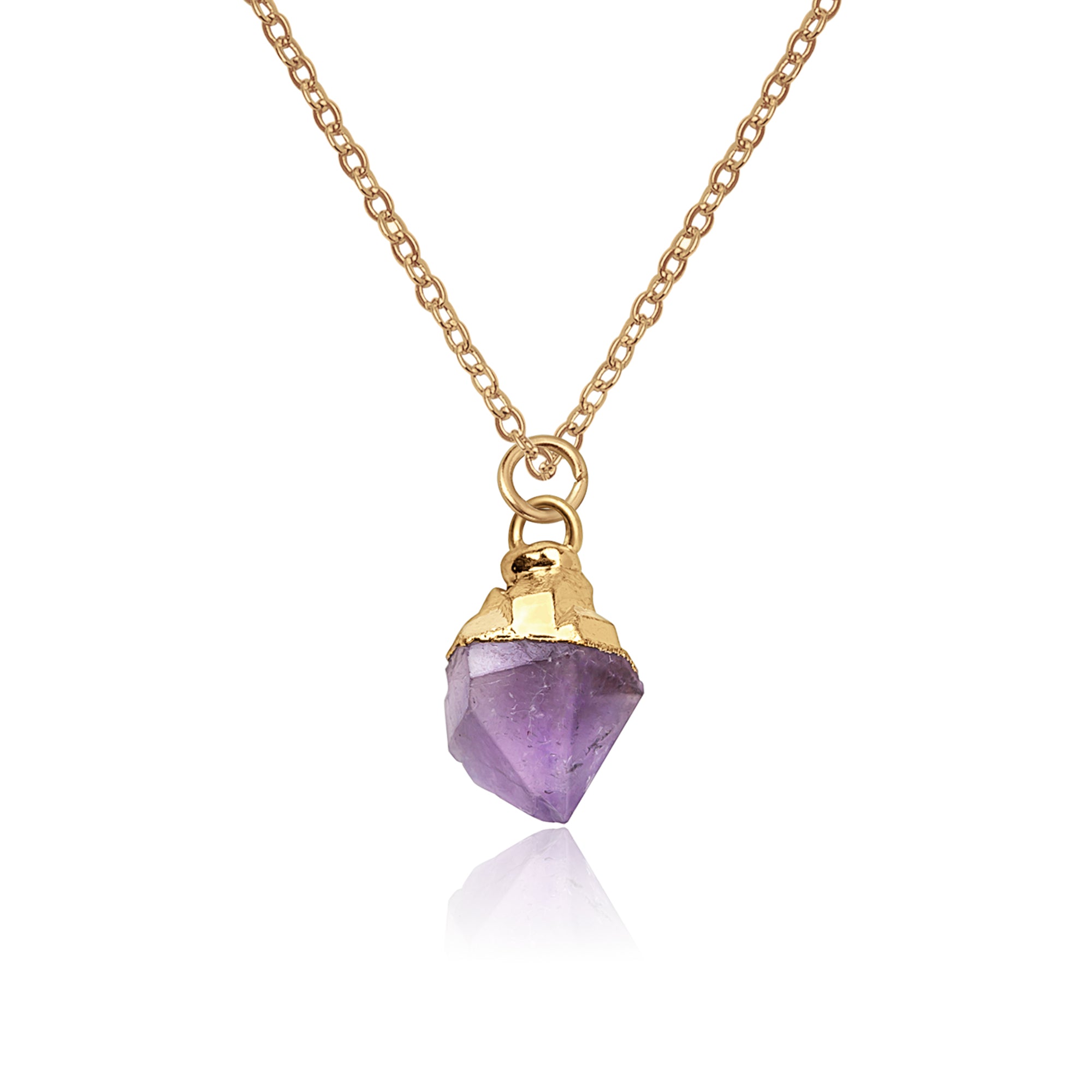 Irregular Shape Raw Birthstone Necklace