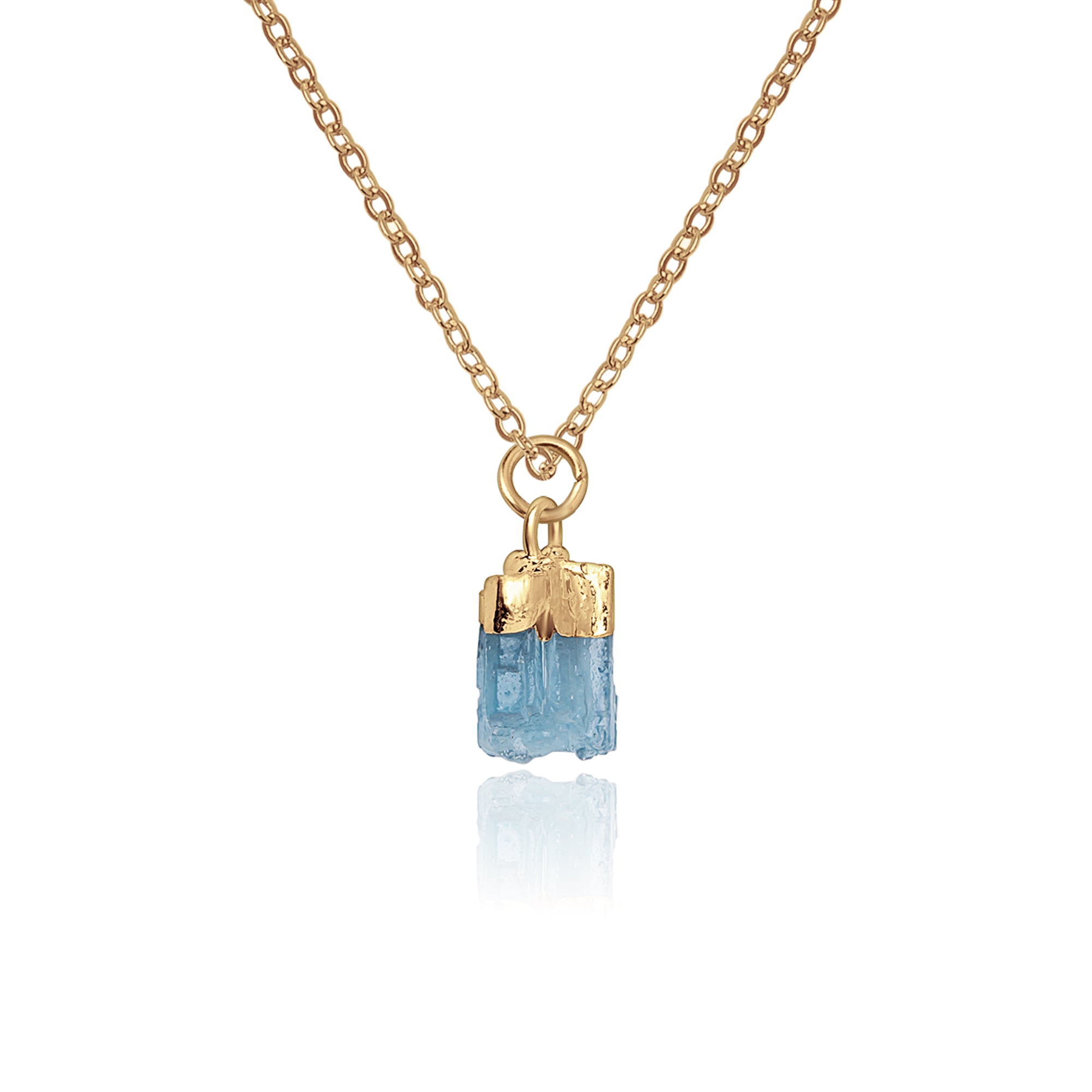 Irregular Shape Raw Birthstone Necklace