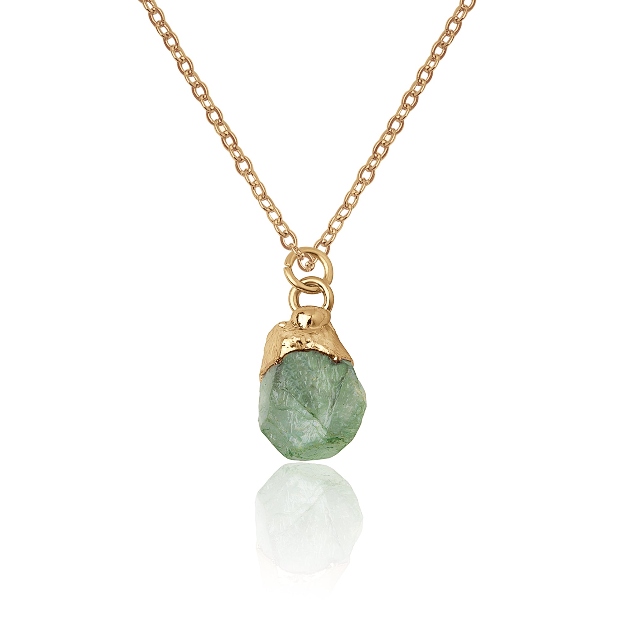 Irregular Shape Raw Birthstone Necklace