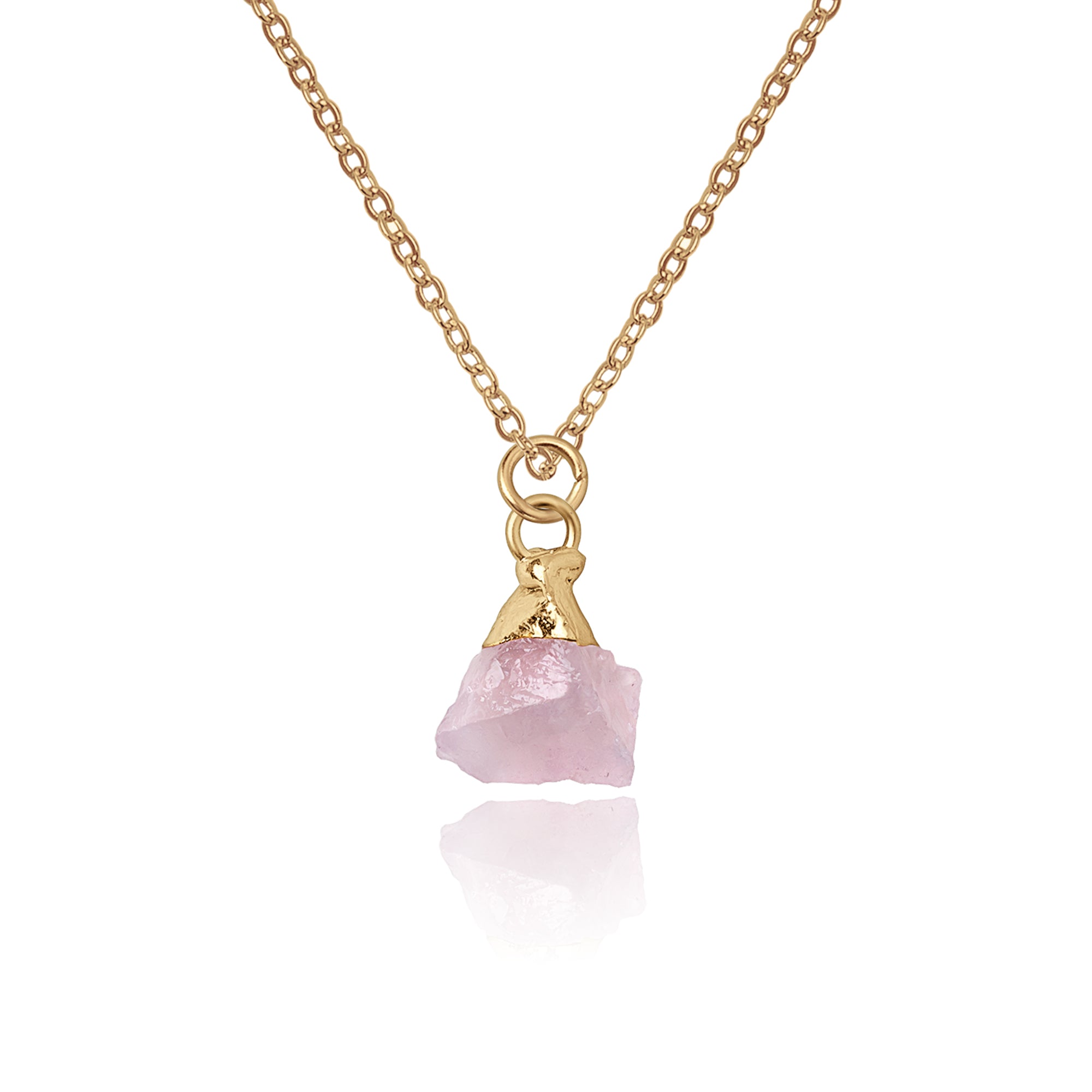Irregular Shape Raw Birthstone Necklace