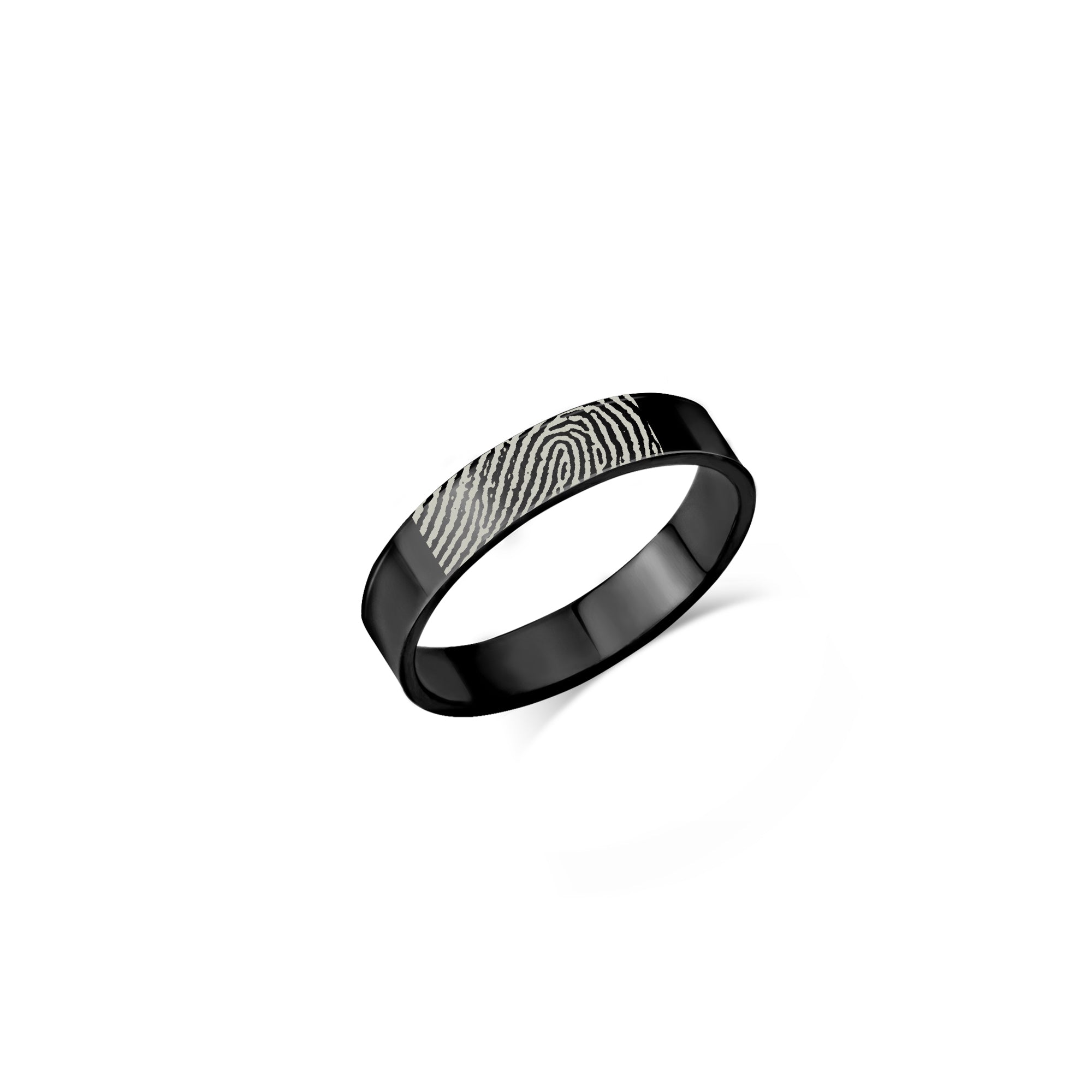 Custom Fingerprint Stainless Steel Rings