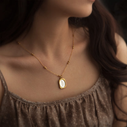 18K Gold Plated Birth Flower Necklace