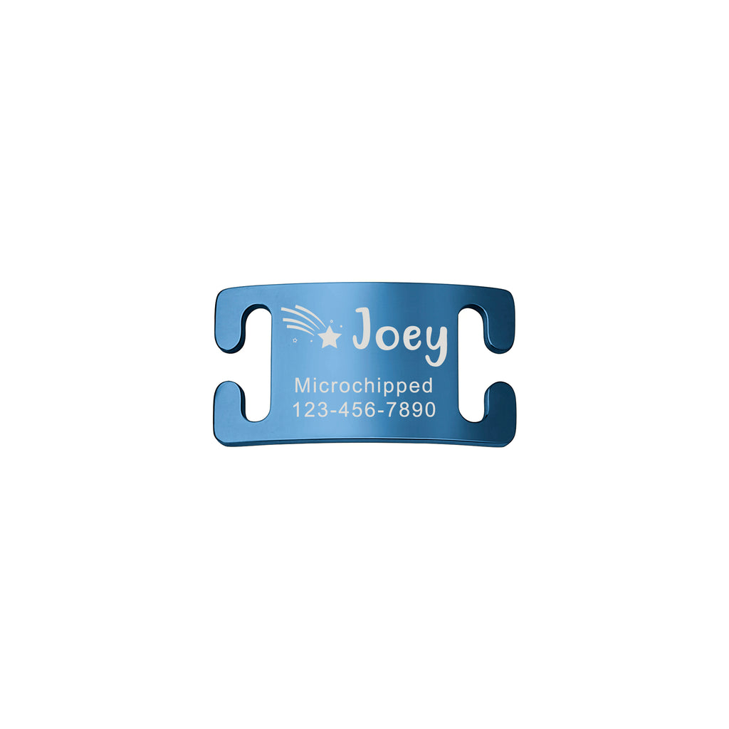 Slide-On Pet ID Tag with Designs
