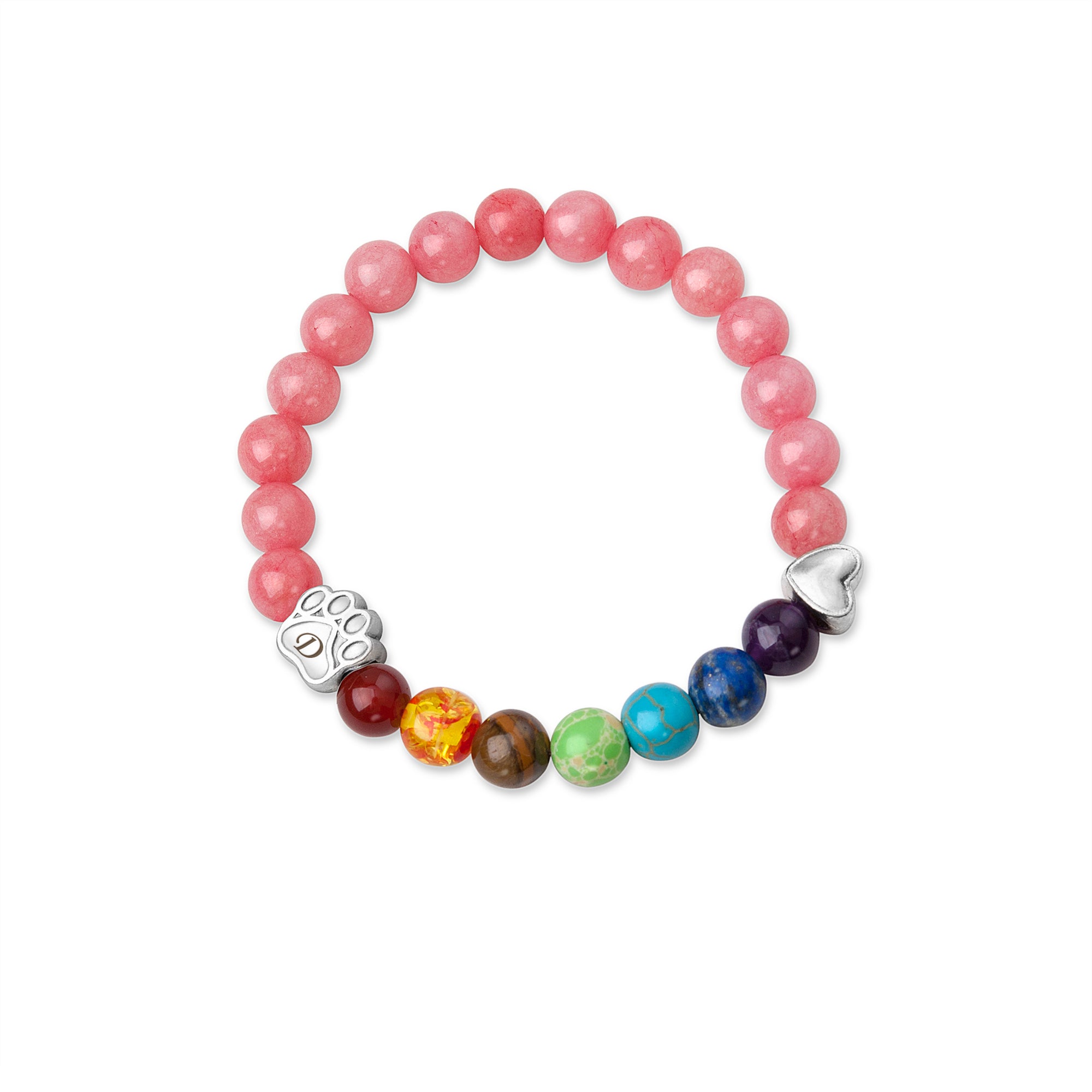 Personalized Pet Picture Charm Rainbow Bridge Pet Memorial Bracelet