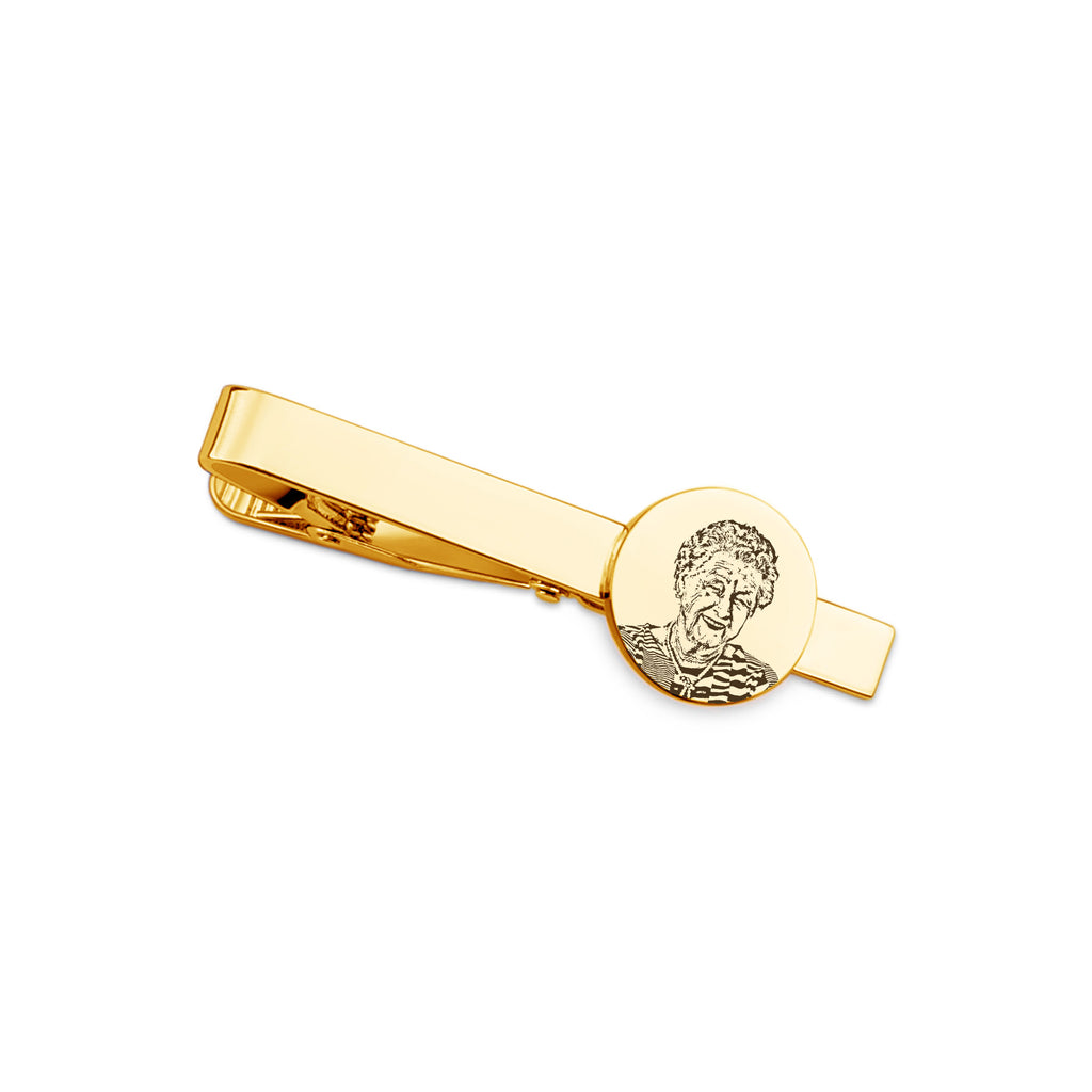 Custom Men's Picture Brass Tie Clip