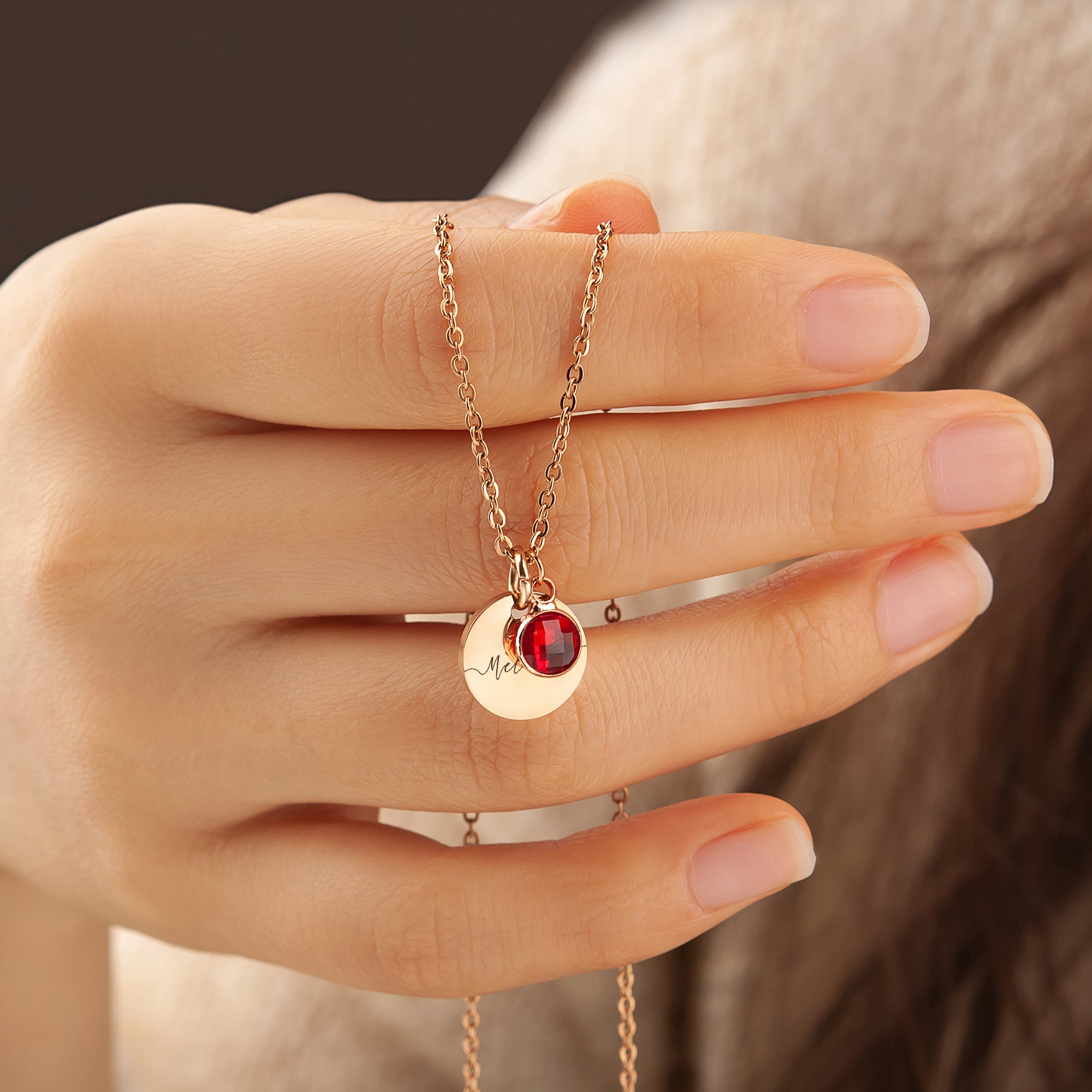 Birthstone Charm Necklace