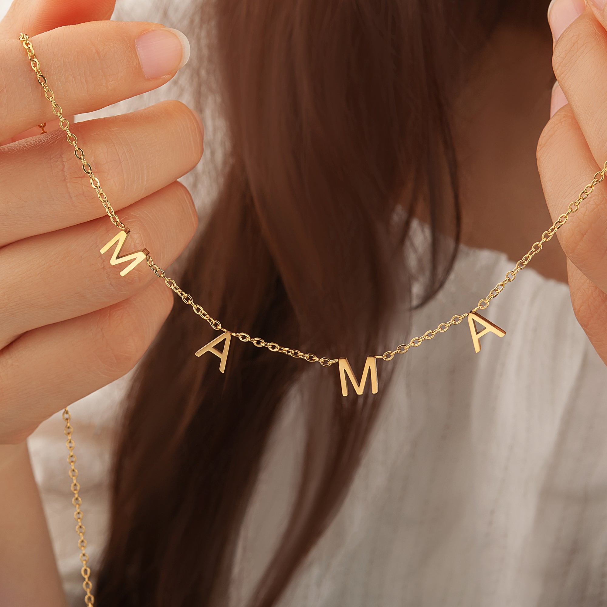 To an Amazing New Mom - MAMA Necklace