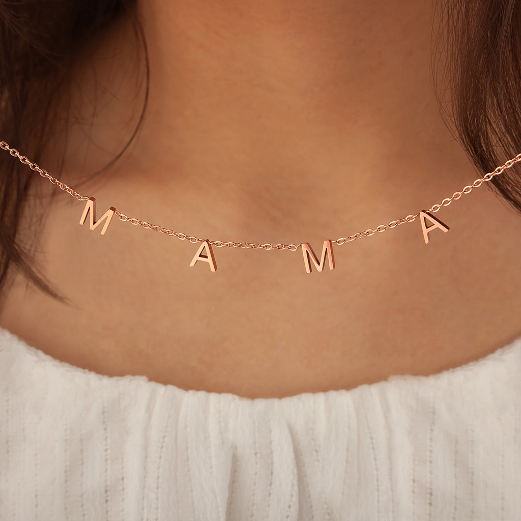 I Love You Mom MAMA Necklace