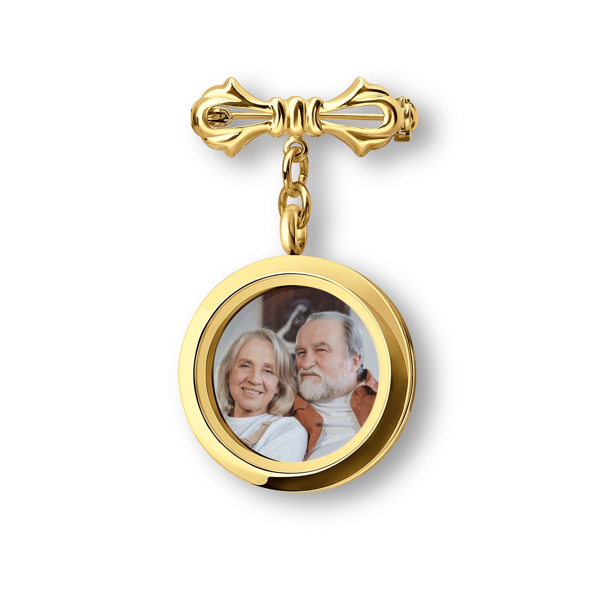 Pet Photo Locket Lapel Pin