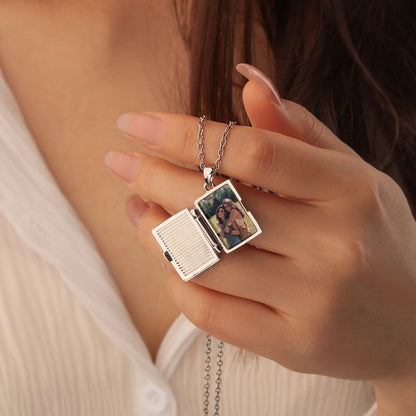 Personalized Locket-Style Picture Necklace