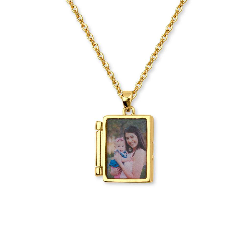 Photo Locket Book-Style Necklace