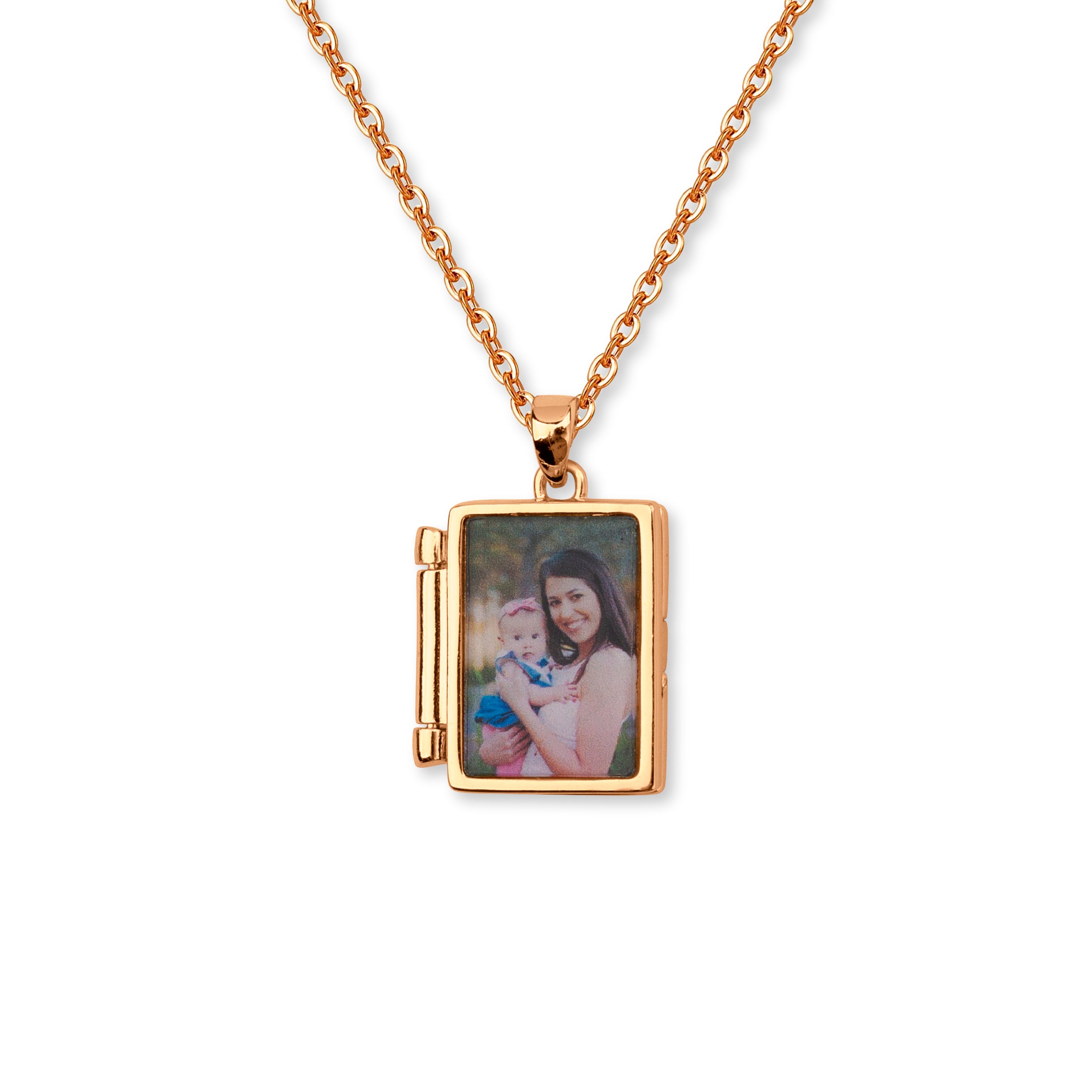 Photo Locket Book-Style Necklace