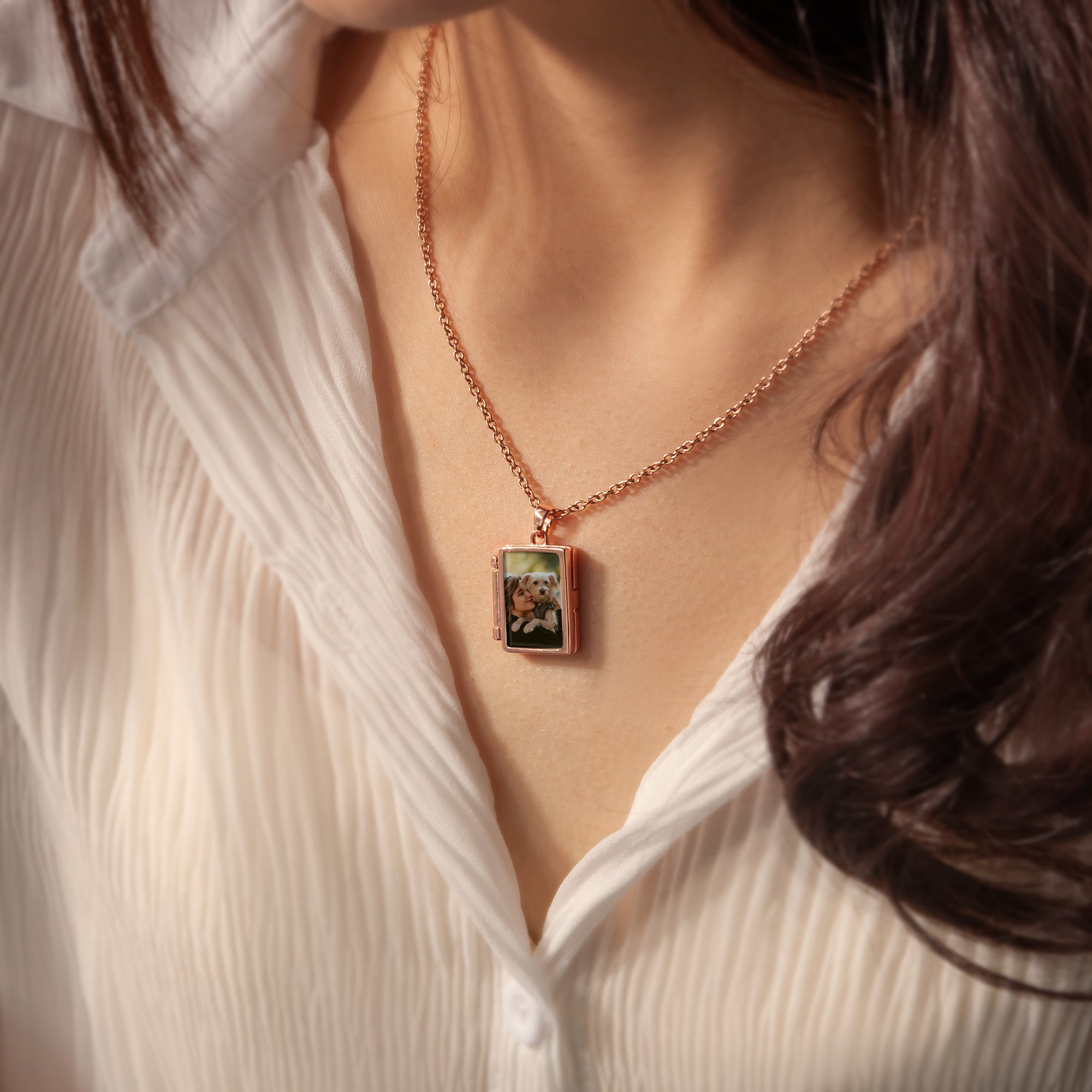 Pet Picture Locket Style Picture Necklace