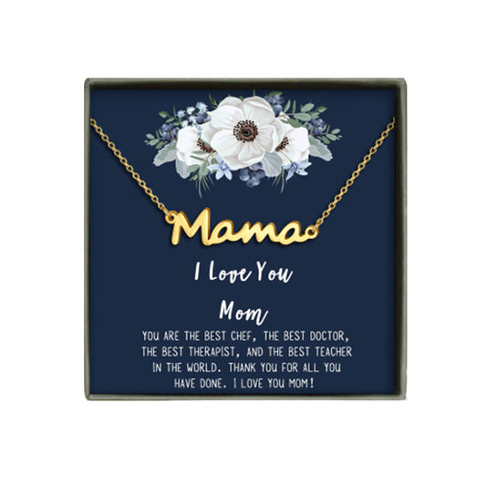 "I Love You Mom" Mama Necklace