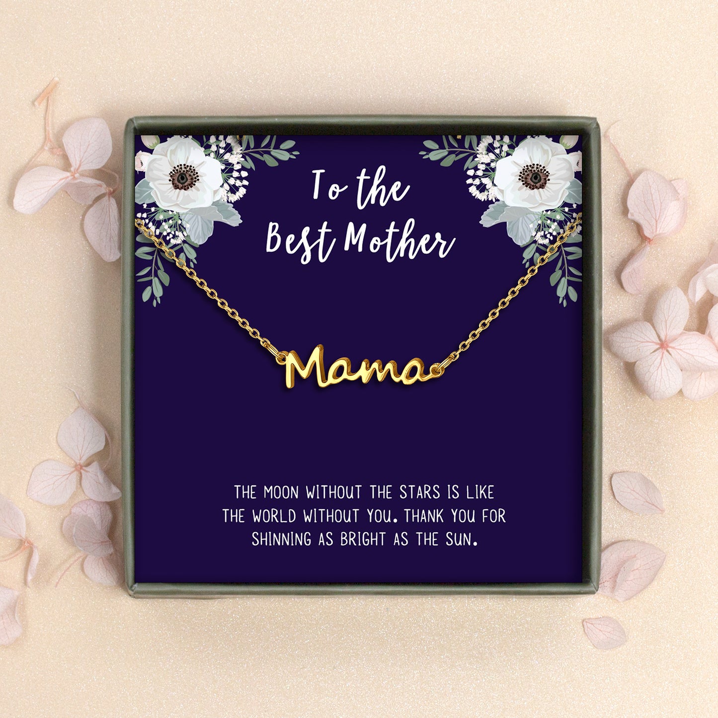 "To the Best Mother" Mama Necklace Gift Set