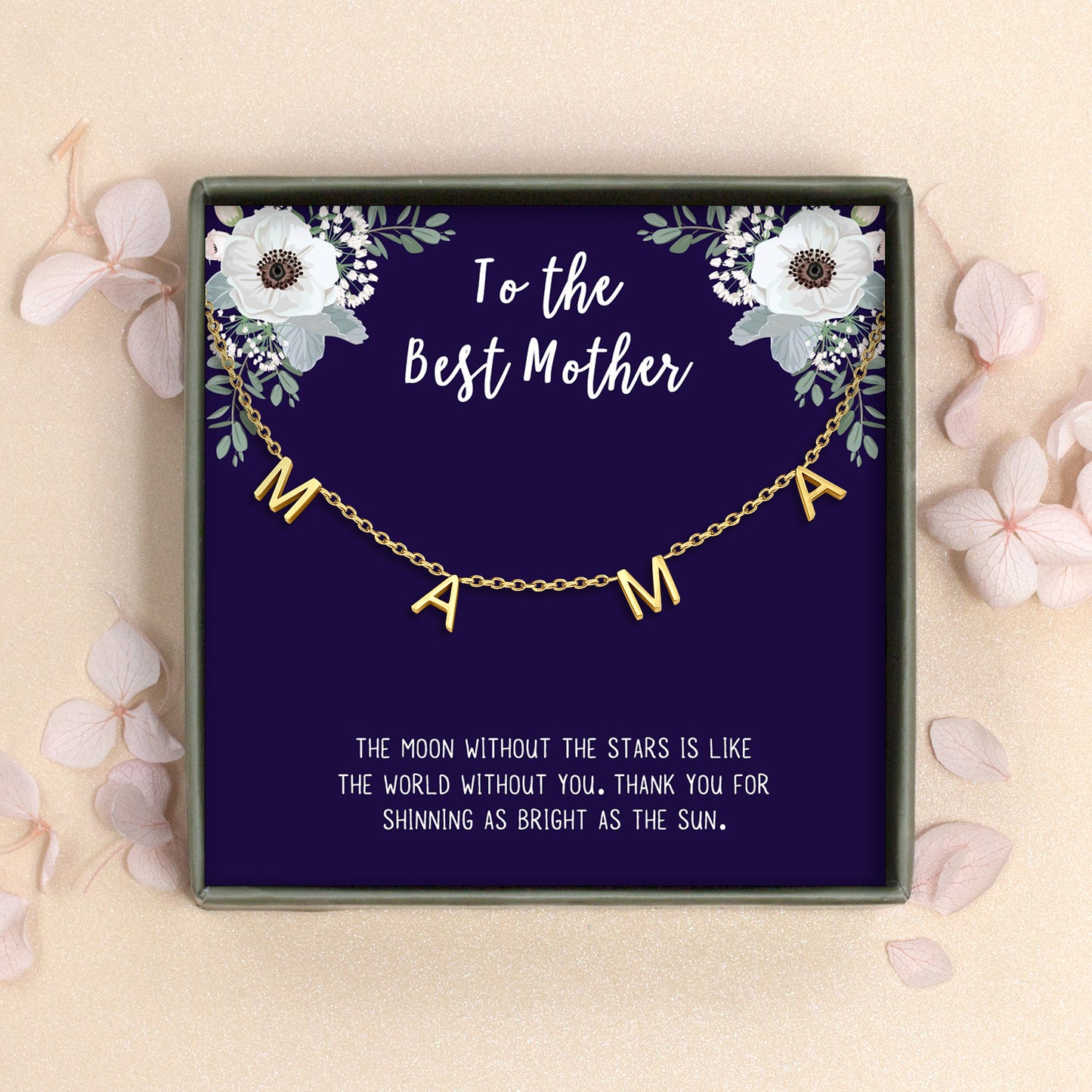 "To the Best Mother" Mama Necklace Gift Set