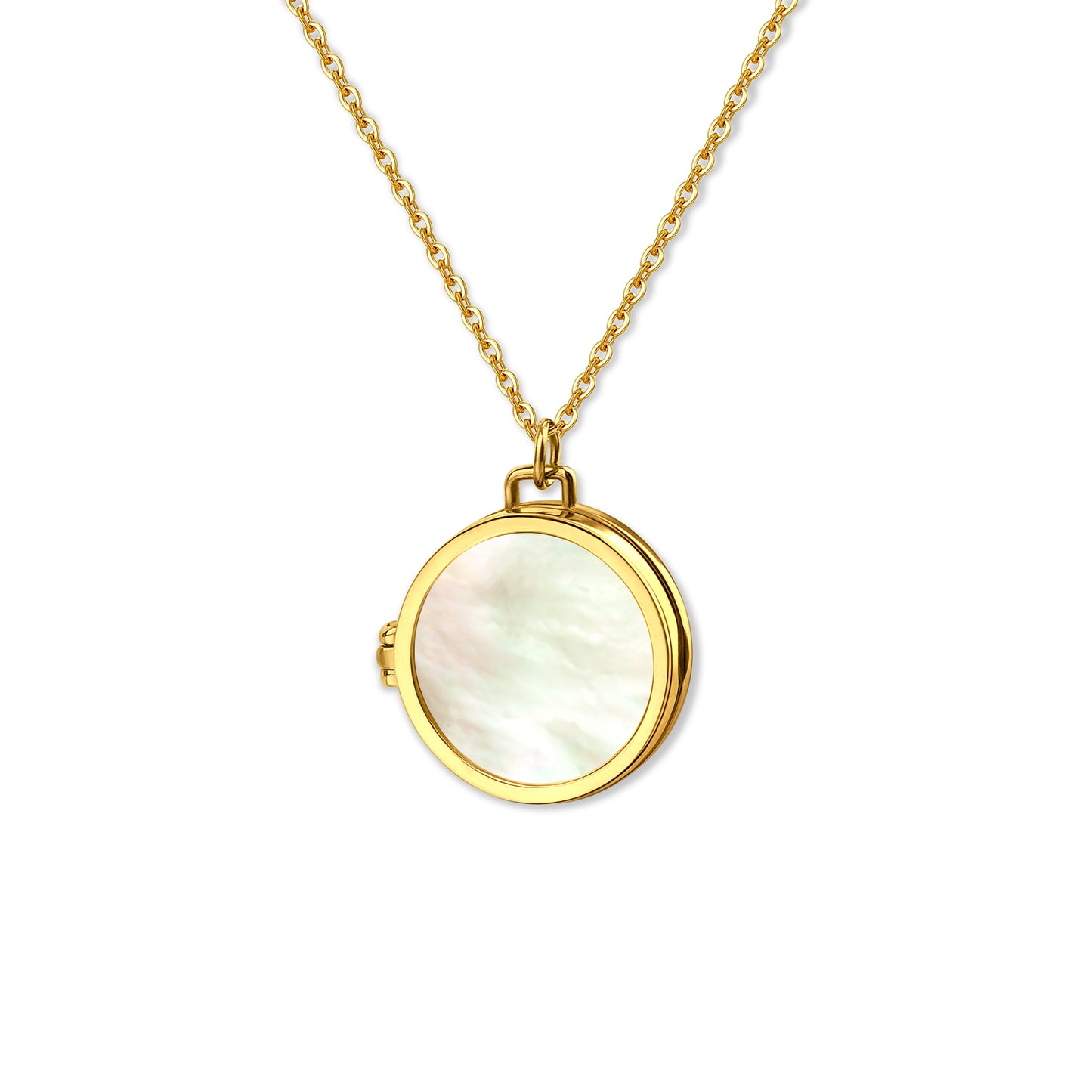 Pearl Photo Locket Necklace