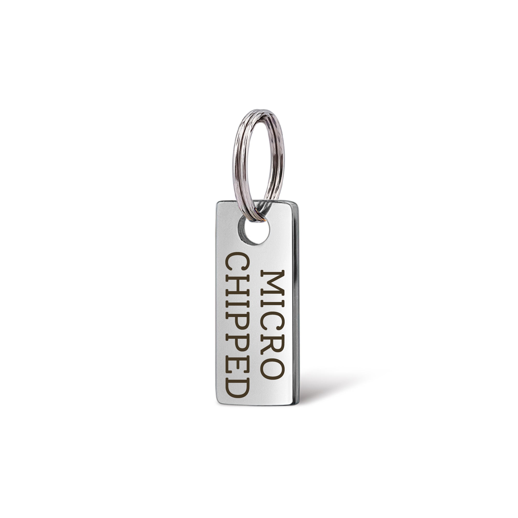 Add-on Mini Rectangle Stainless Steel Pet ID Dog Tag