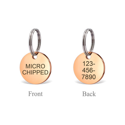 Add-on Mini Rectangle Stainless Steel Pet ID Dog Tag