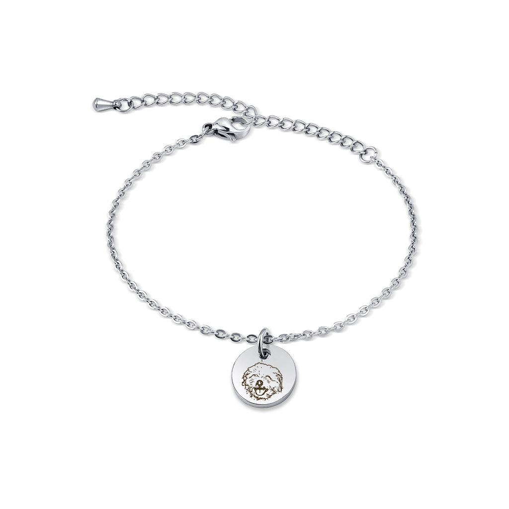 Pet Portrait Mini Charm Bracelet
